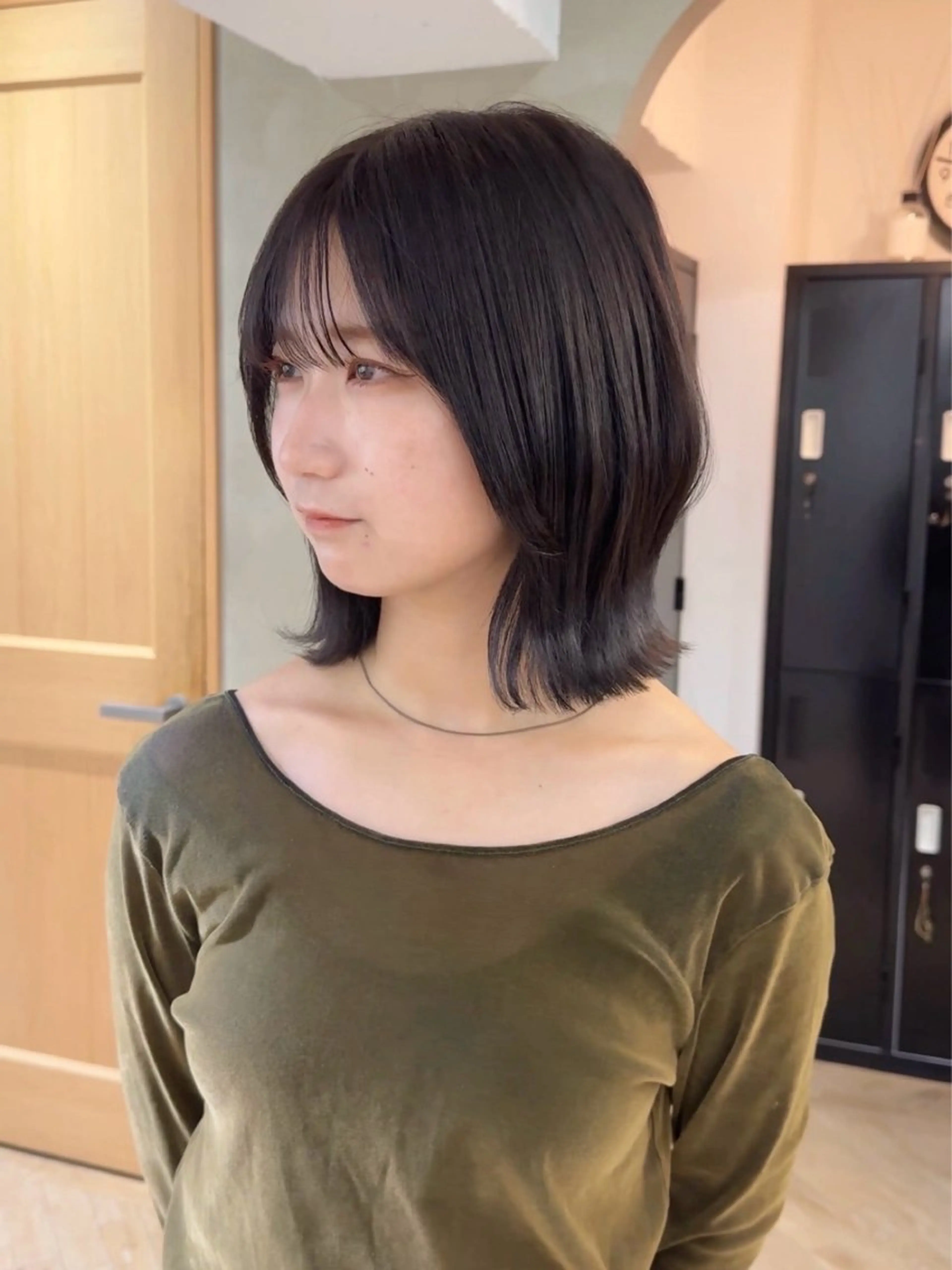 ミディアム カラー イルミナカラー ボブ くびれヘア ボブ/レイヤー 🌟梅田盛一🌟のヘアスタイル