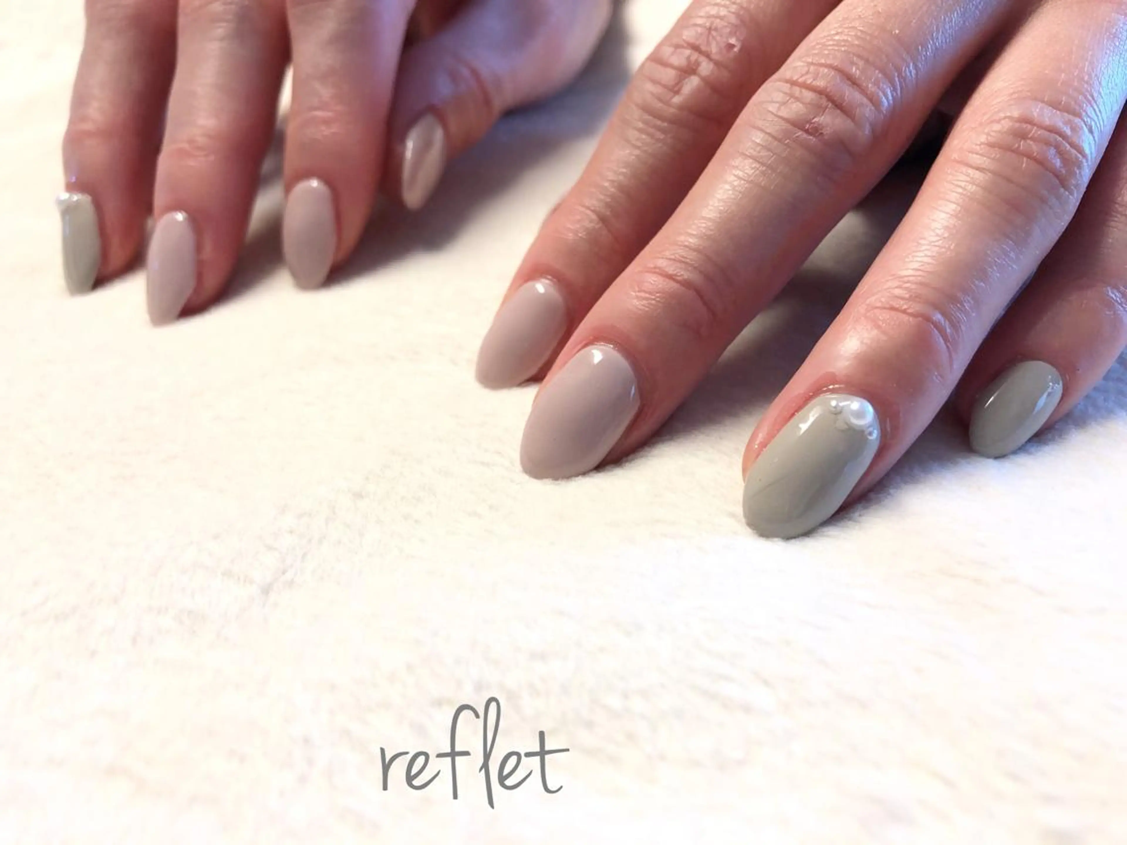 ネイル ワンカラーネイル ハンドネイル reflet nailのネイルデザイン