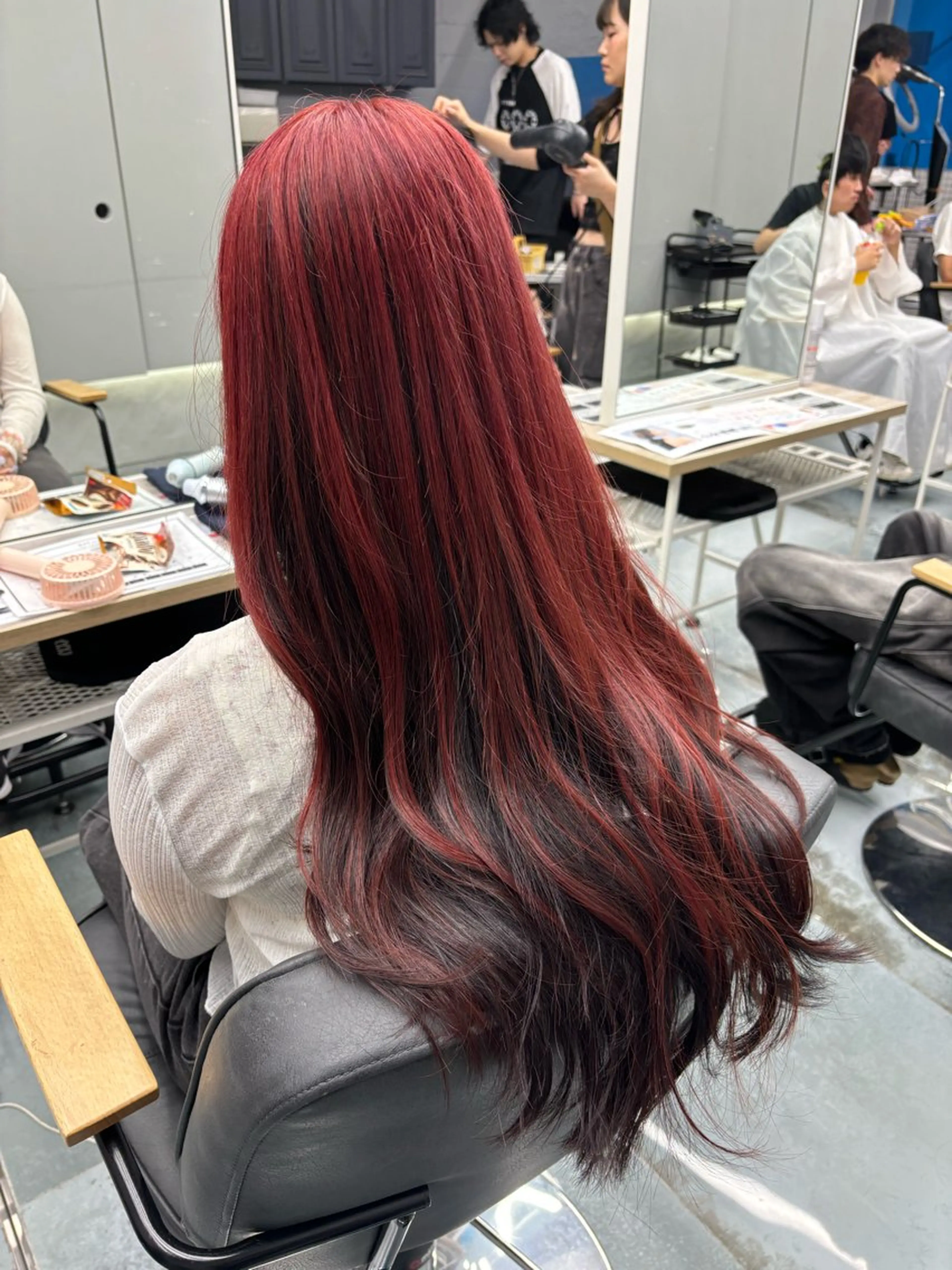 ロング カラー デザインカラー メンズパーマ/韓国 ヘア/Mino🤍のヘアスタイル