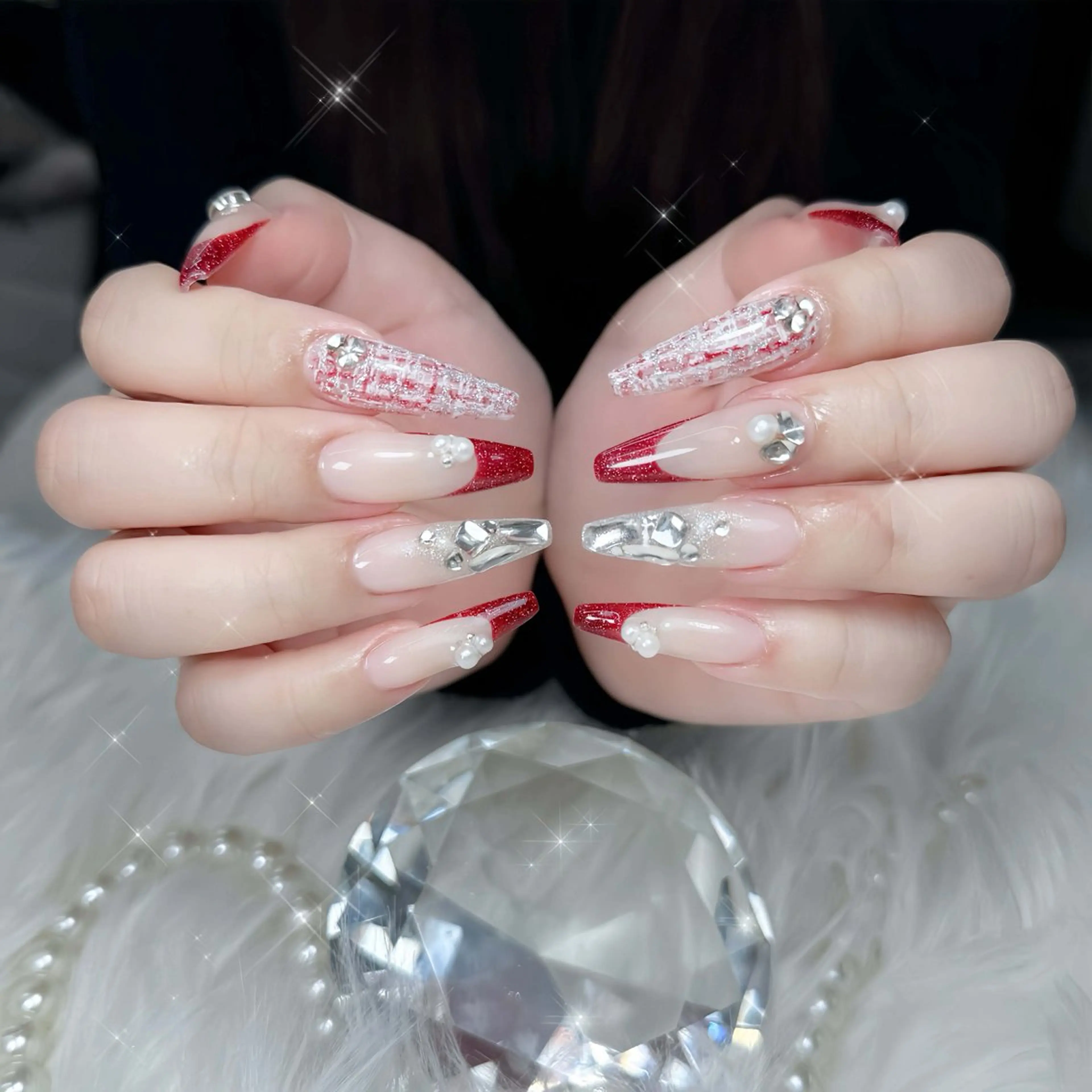 ネイル アートネイル ジェルネイル キラキラネイル 持ち込み シンプルネイル ハンドネイル ハンドケア ぱん ちゃんのネイルデザイン