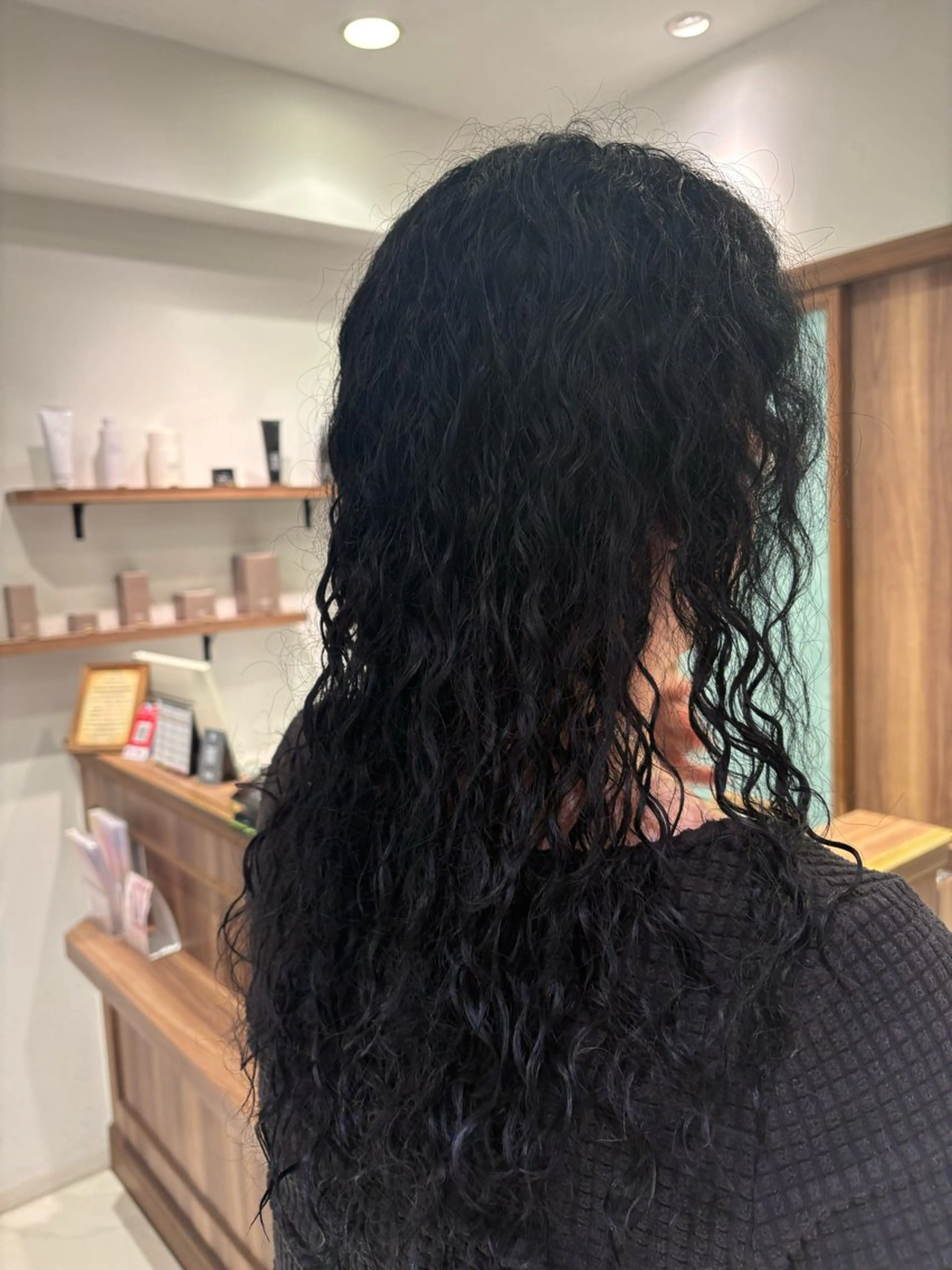 ロング カット パーマ 竹下 勝也のヘアスタイル