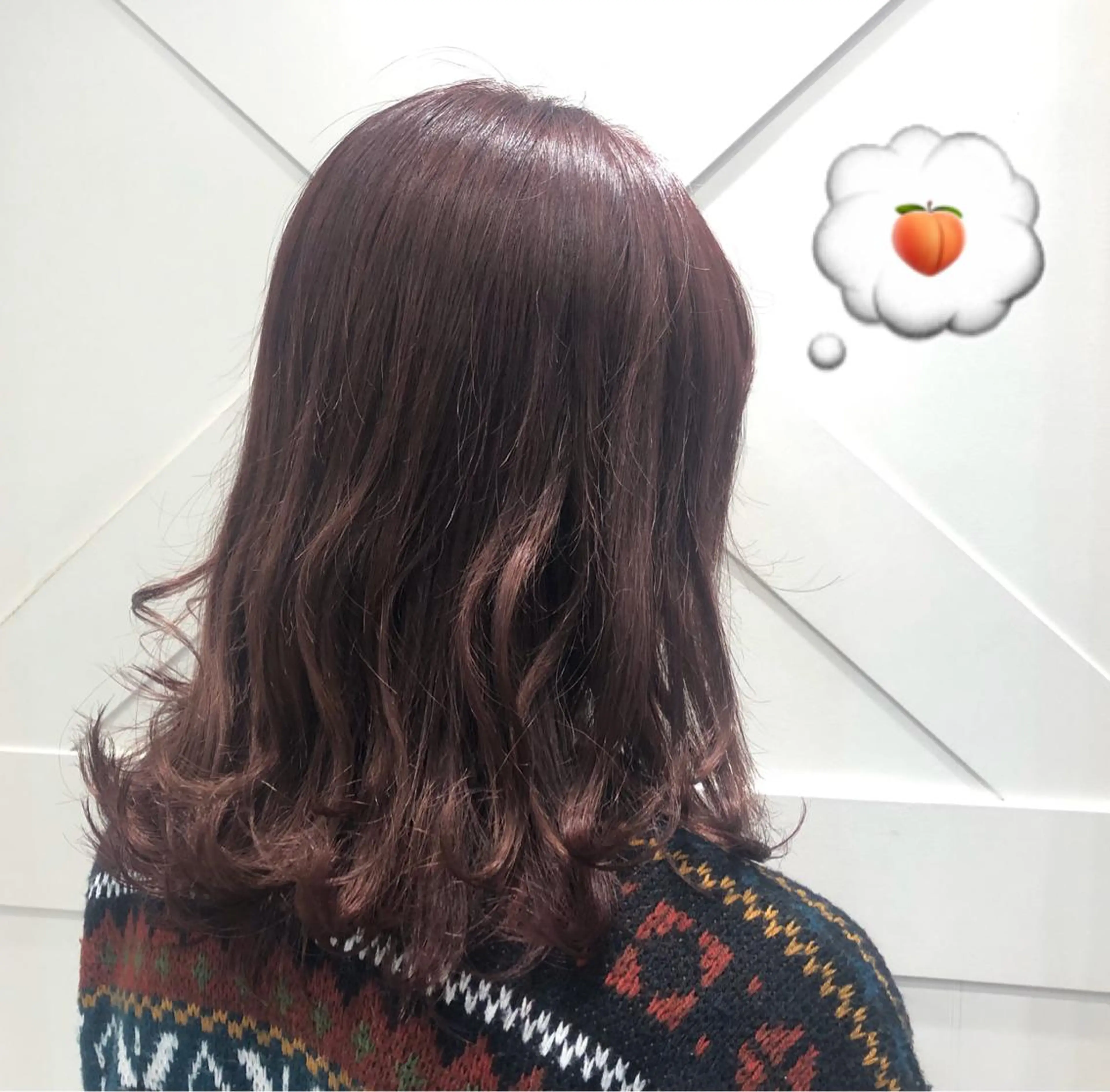 セミロング カラー ピンクカラー バイオレットカラー ヘアカラー 🌺ウルフカット職人 新垣渚🐺のヘアスタイル
