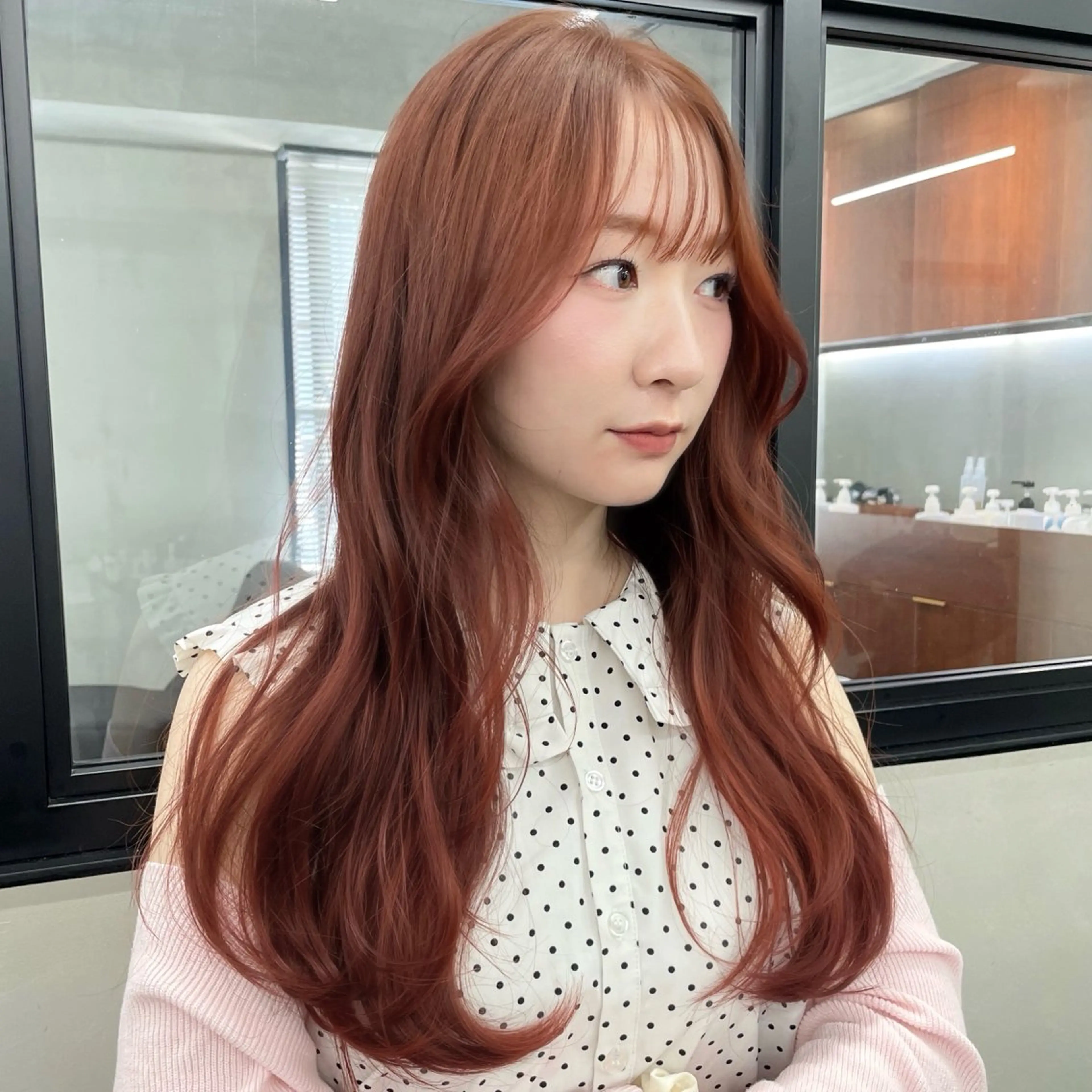 ロング カラー カット ヘアカラー トリートメント 🍒暖色カラー🍒 渋谷/YUUのヘアスタイル