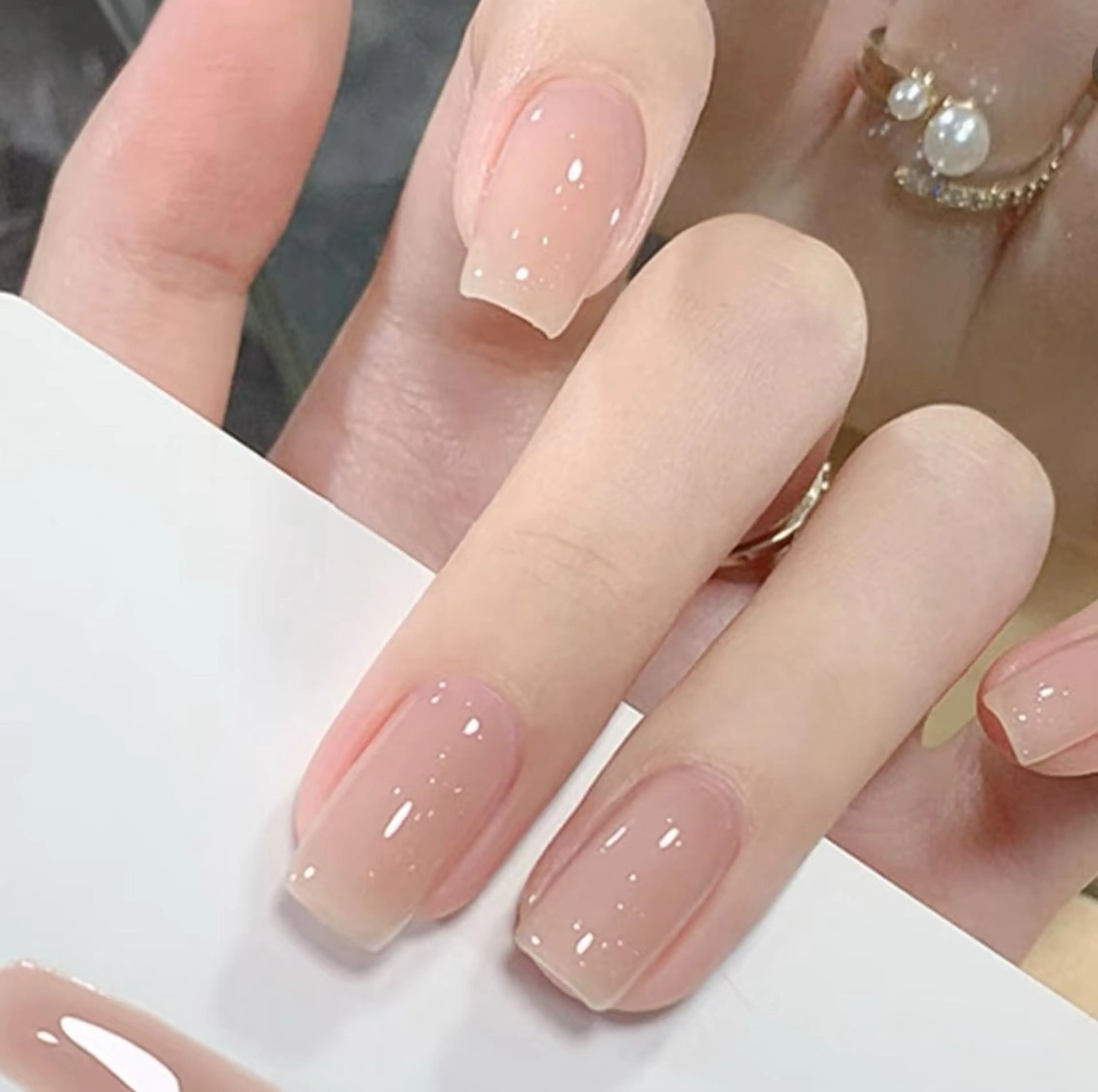 クリアジェルネイルコース2980円の写真