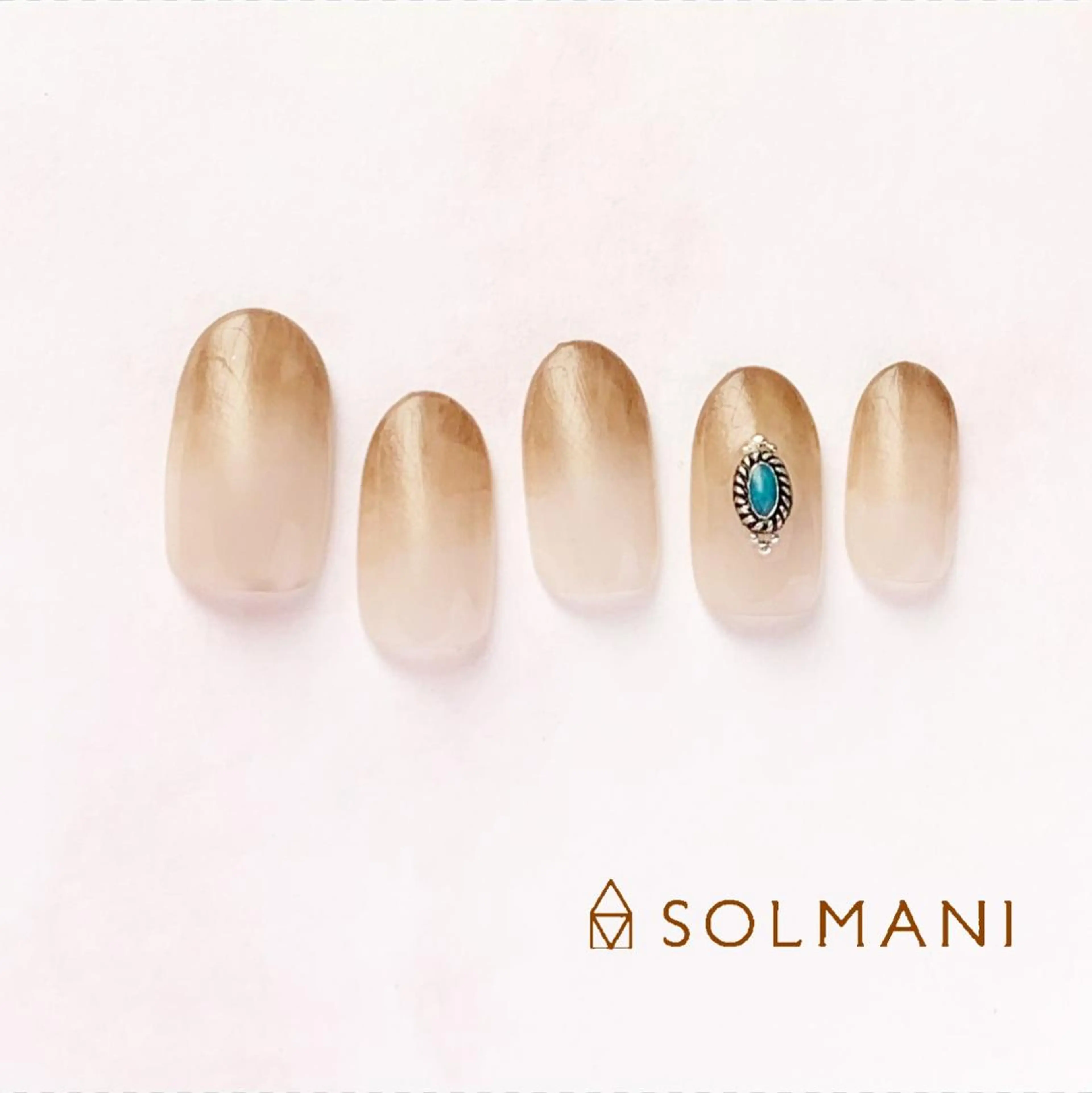 ネイル シンプルネイル SOLMANI 予約担当のネイルデザイン