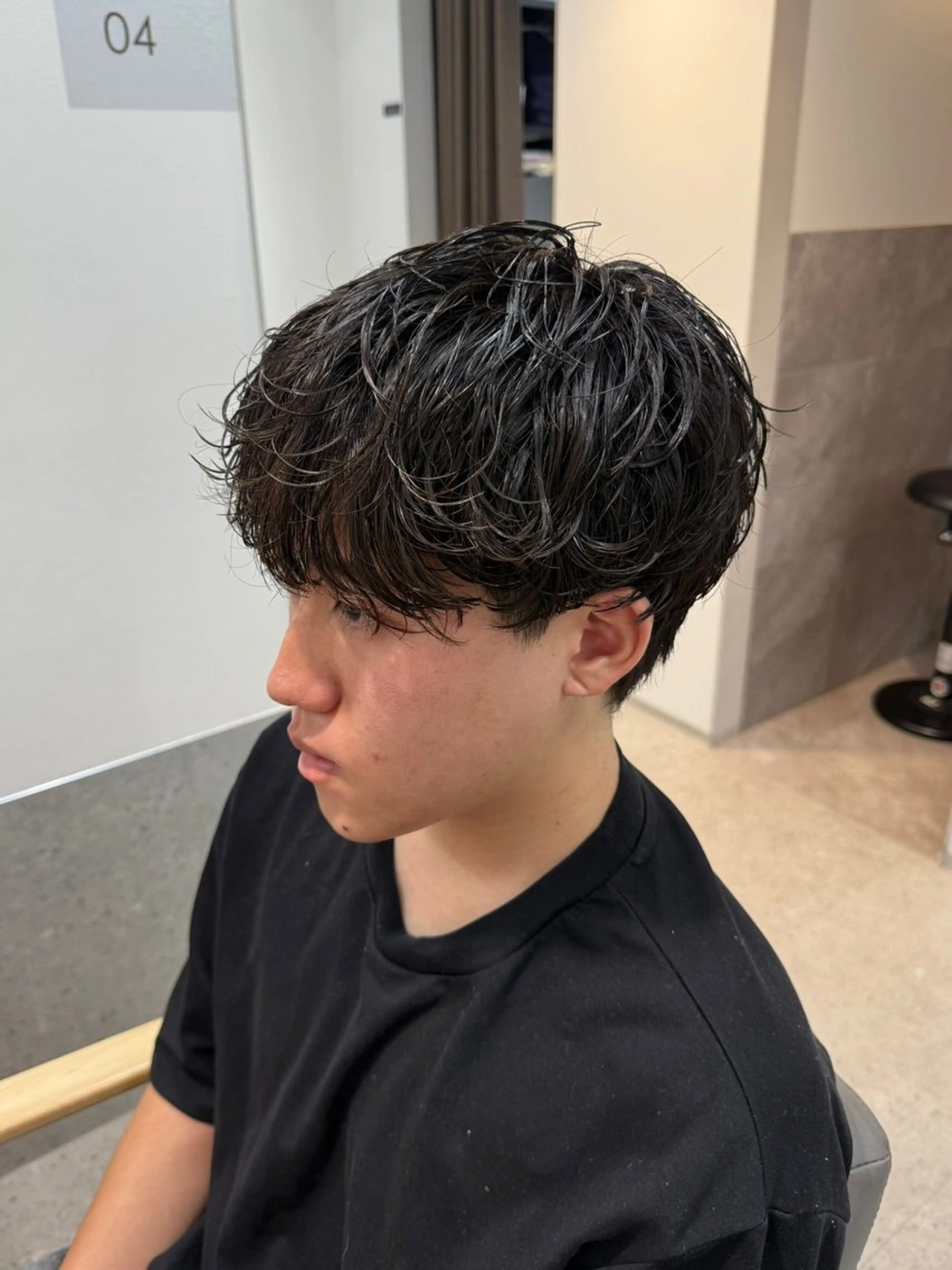 パーマ メンズ メンズパーマ ニュアンスパーマ 川﨑 未稀のヘアスタイル