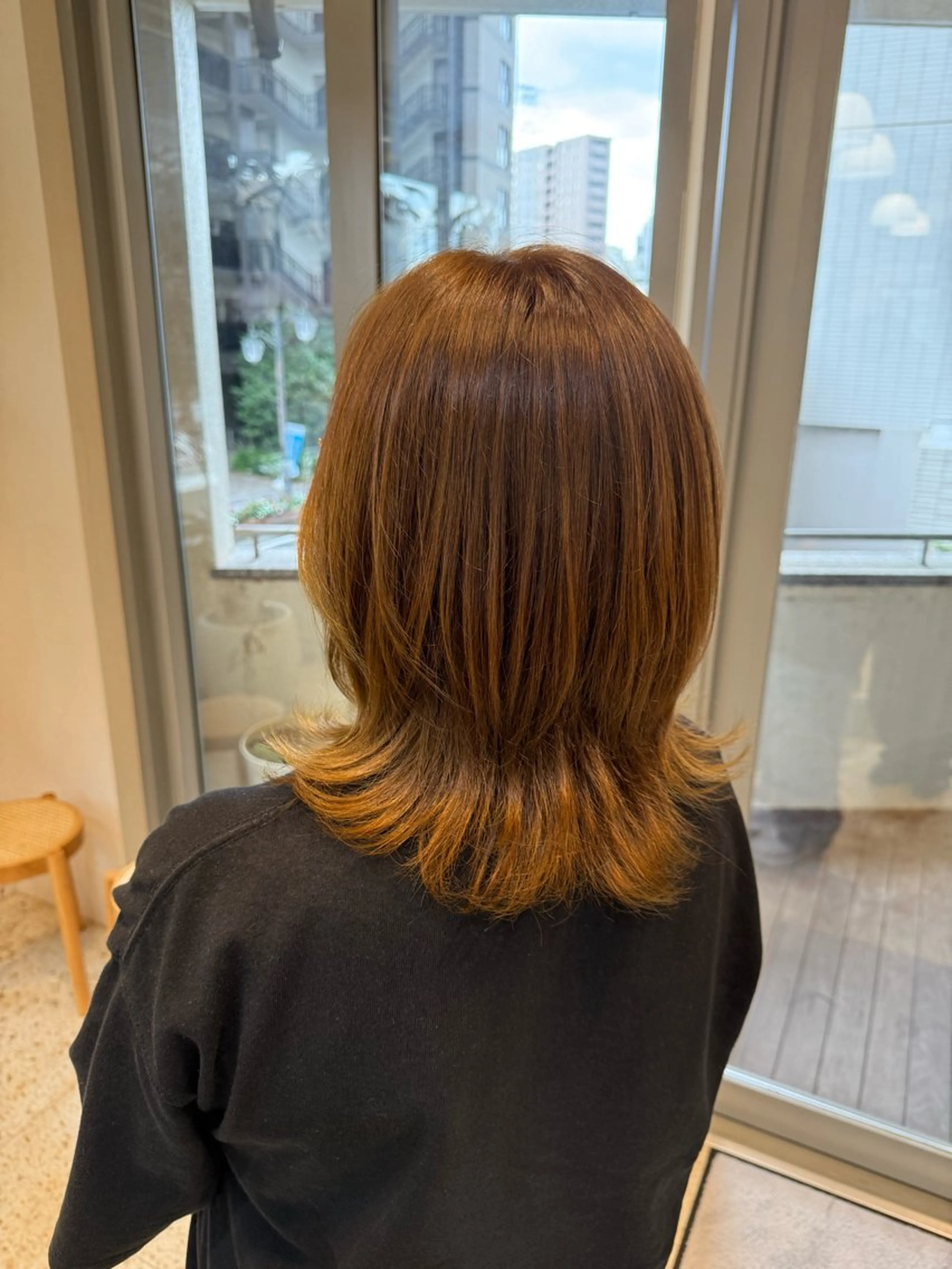 ミディアム カラー ヘアカラー 松江 優空のヘアスタイル