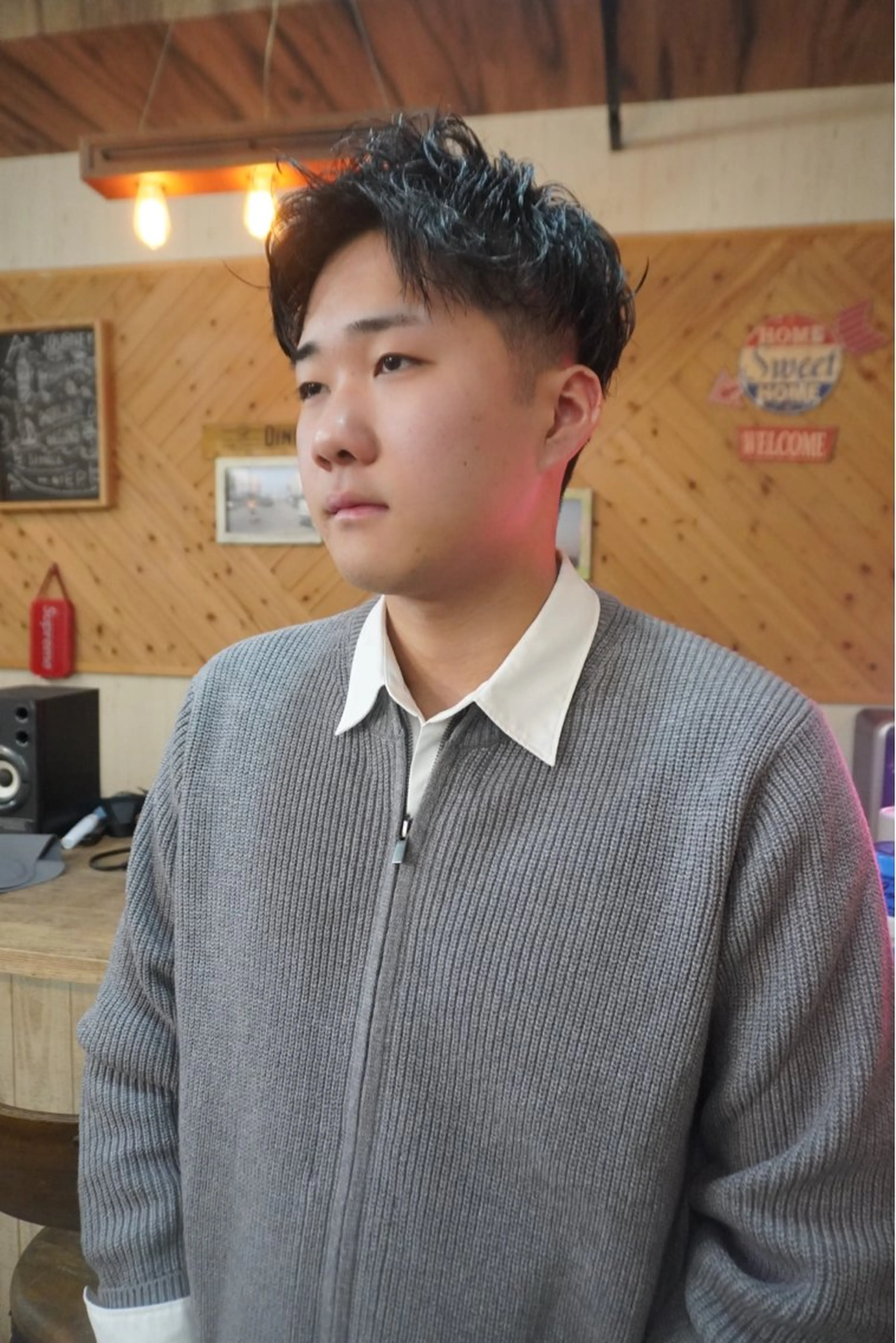 ショート パーマ メンズ パーマ KENSHIN パーマモデル募集のヘアスタイル