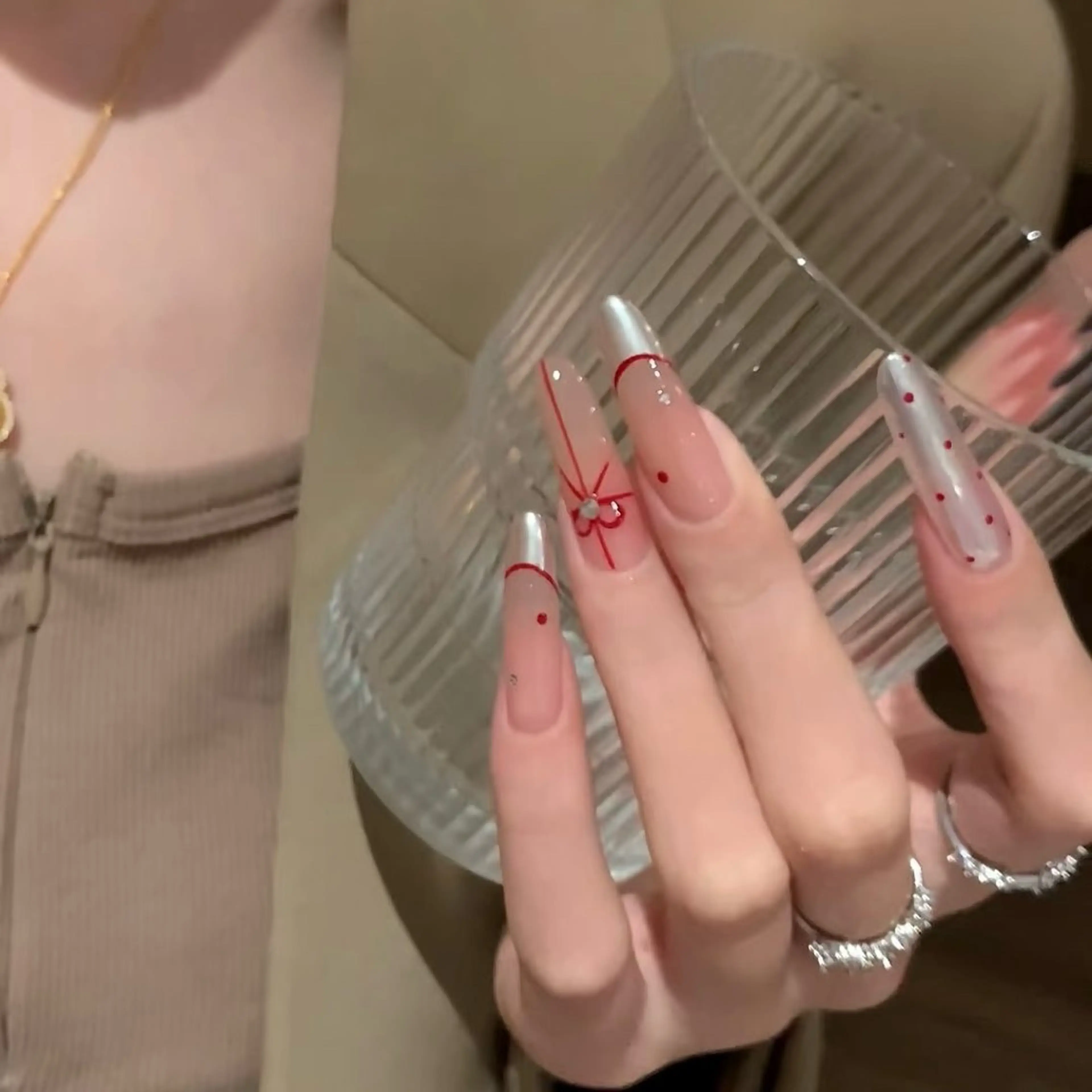 ネイル 成人式 ジェルネイル ネイルチップ ハンドネイル MoMoA Nail ネイル長さ出し専門店のネイルデザイン