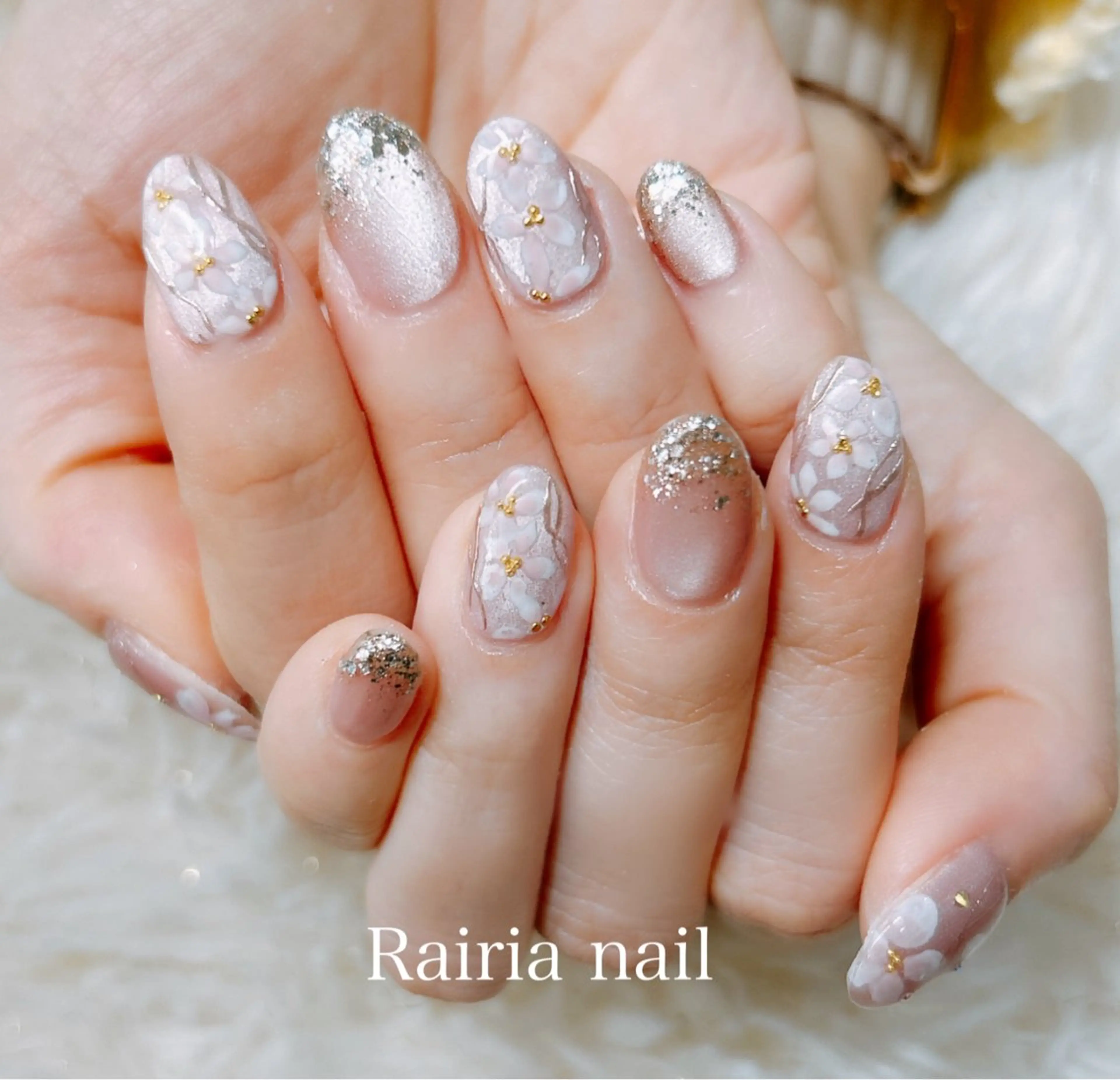 ネイル グリーン 持ち込み Rairia nail本八幡店のネイルデザイン