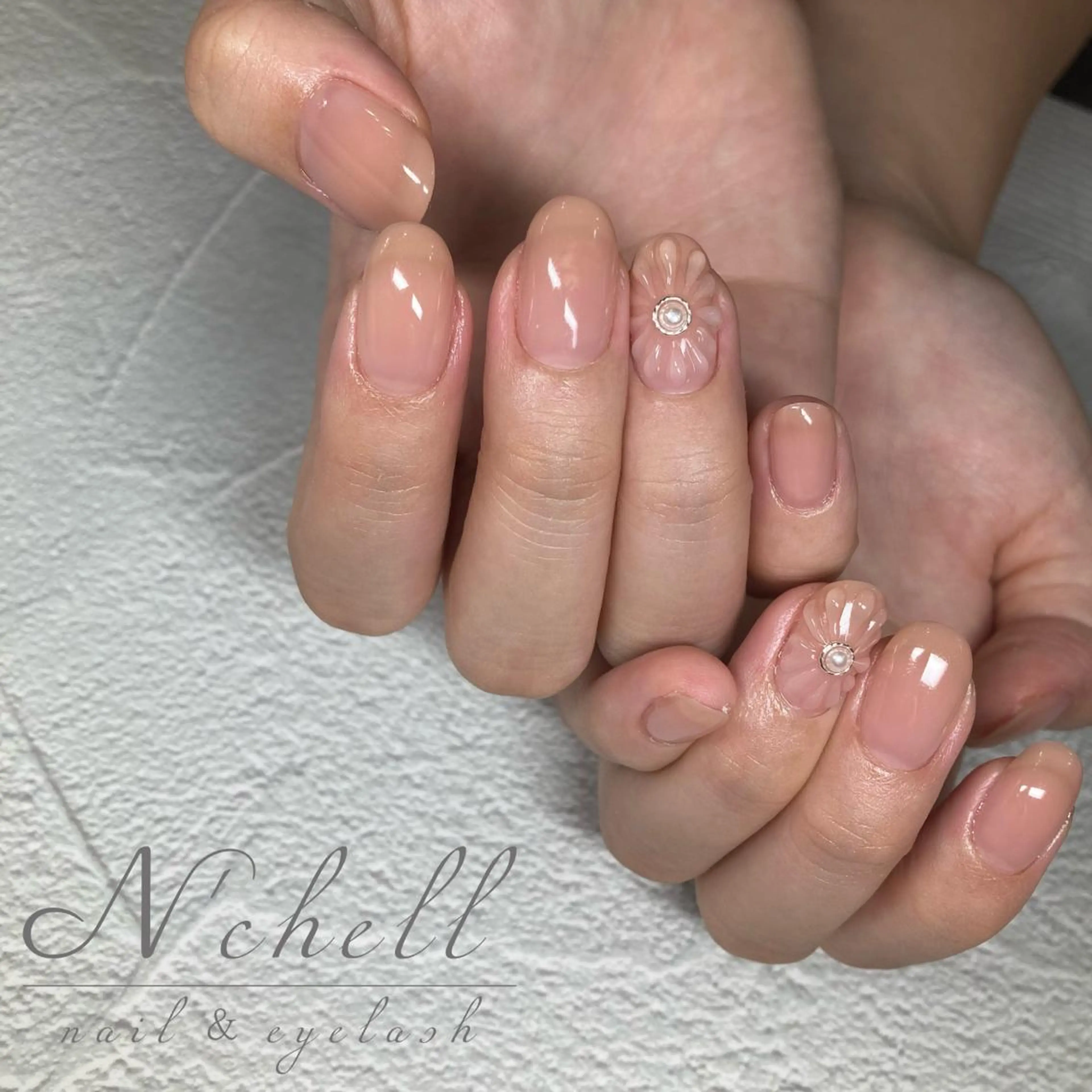 ネイル アートネイル クリアネイル フラワーネイル ハンドネイル Nailist Miyukiのネイルデザイン