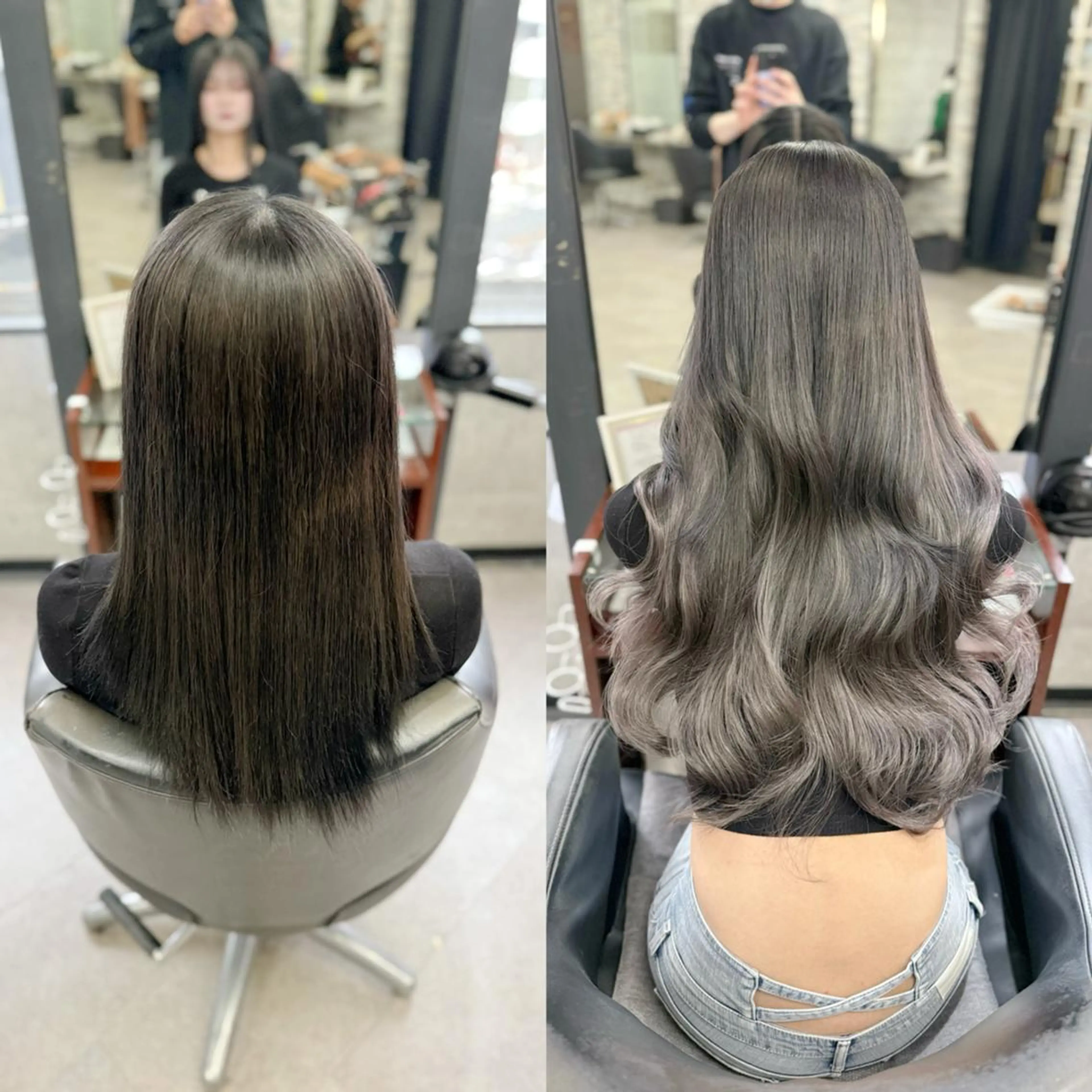 ミディアム ボブ エクステ 学生 韓国風ヘア 💎エクステ専門店 BIZE梅田🇰🇷のヘアスタイル