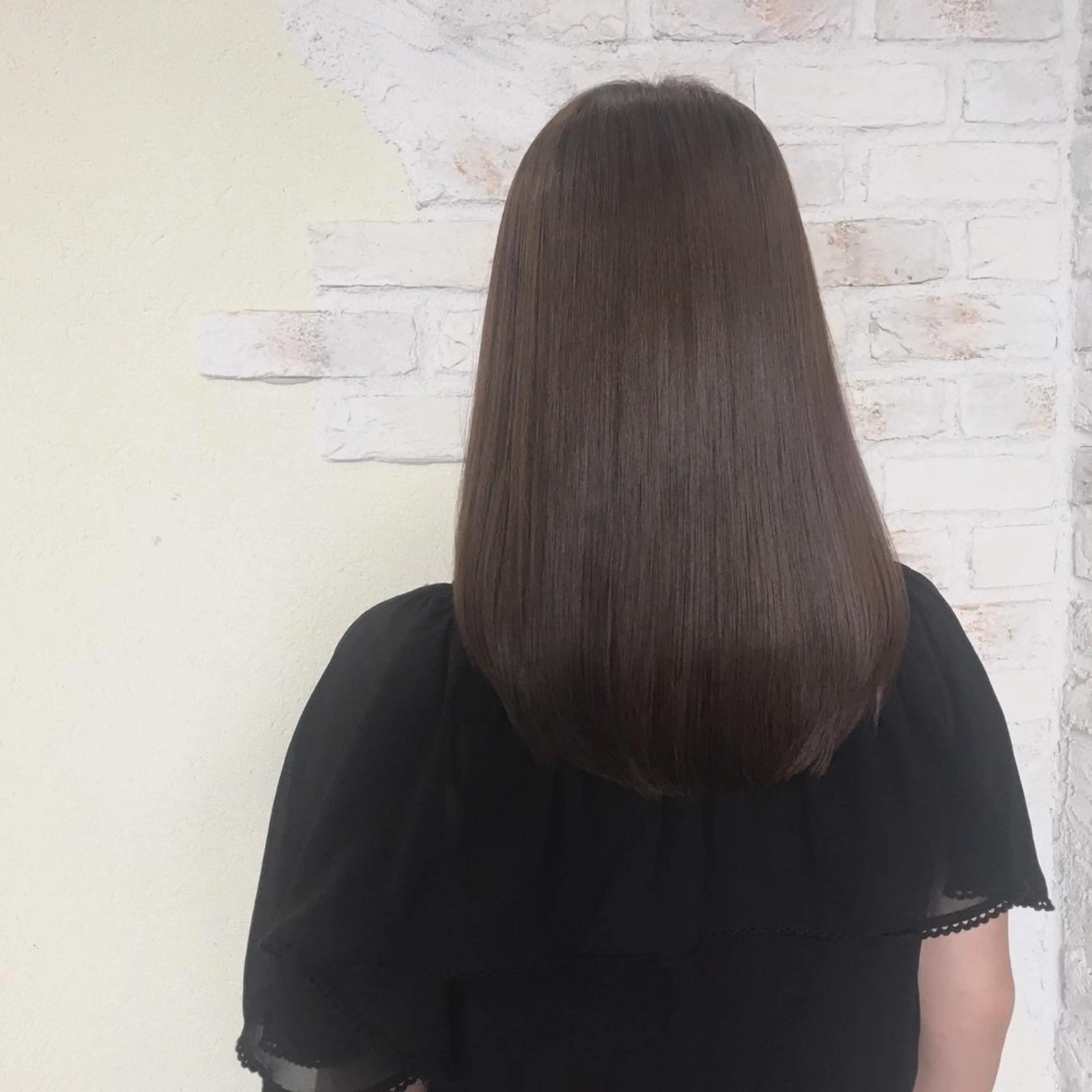 ロング 縮毛矯正×韓国ヘア ×髪質改善×レイヤーのヘアスタイル