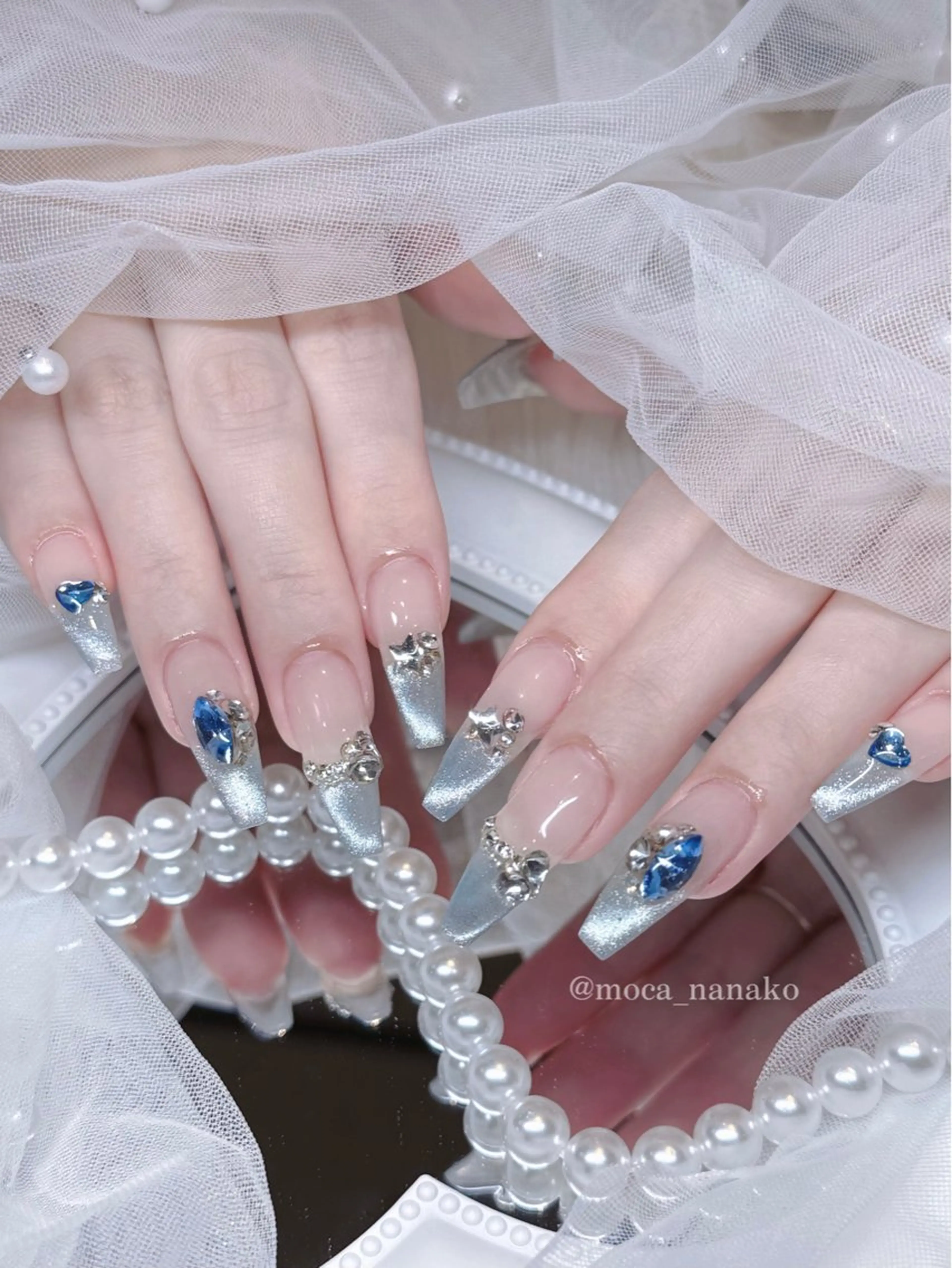 ネイル マグネットネイル moca by Lee  心斎橋所属・moca 心斎橋 nanako .のネイルデザイン