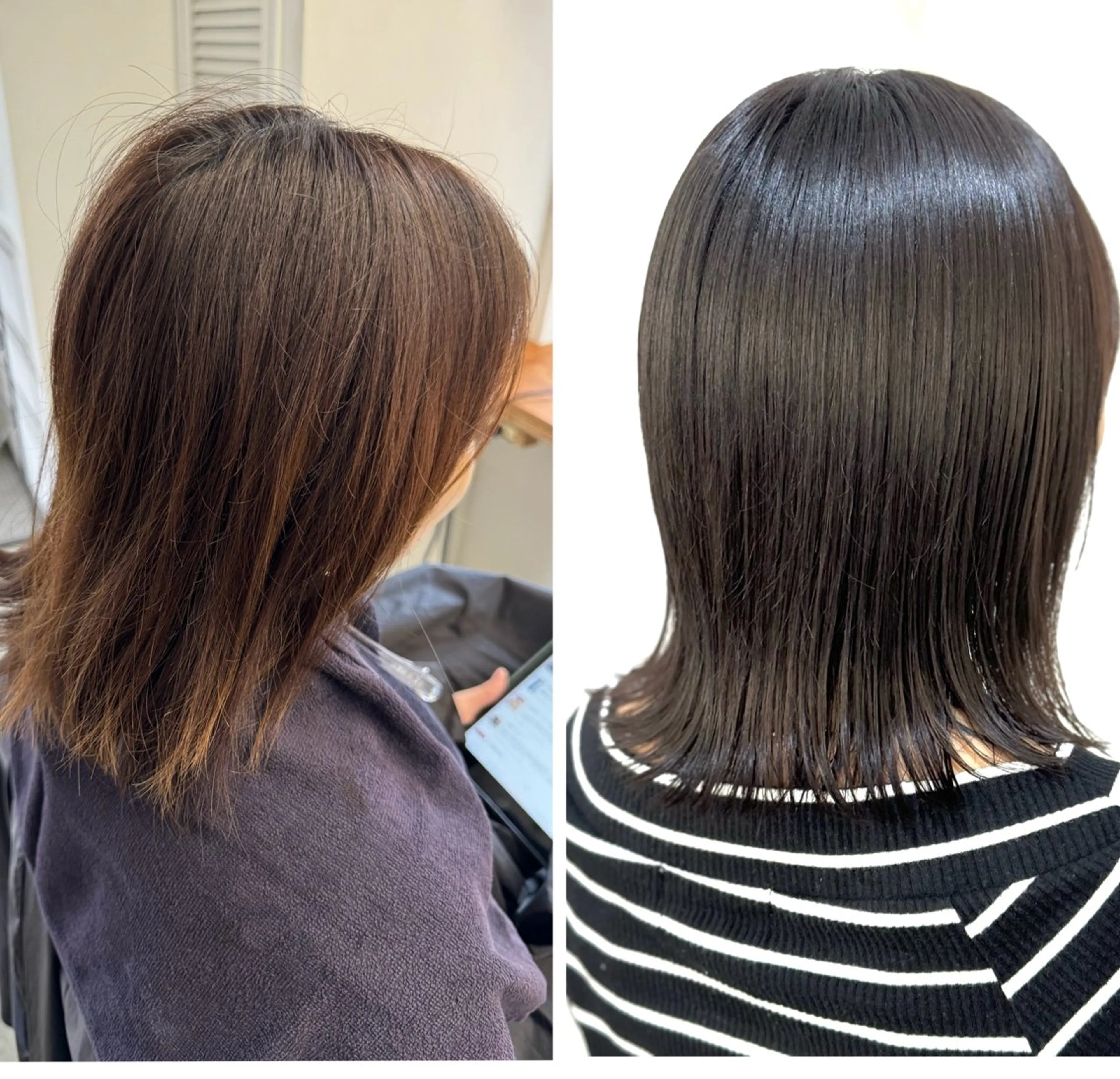 セミロング カラー ブルーカラー ブラウンカラー ブルージュ 透明感カラー CARAL【カラル】所属・💐髪質改善 Hカラー💐HIDEのヘアスタイル