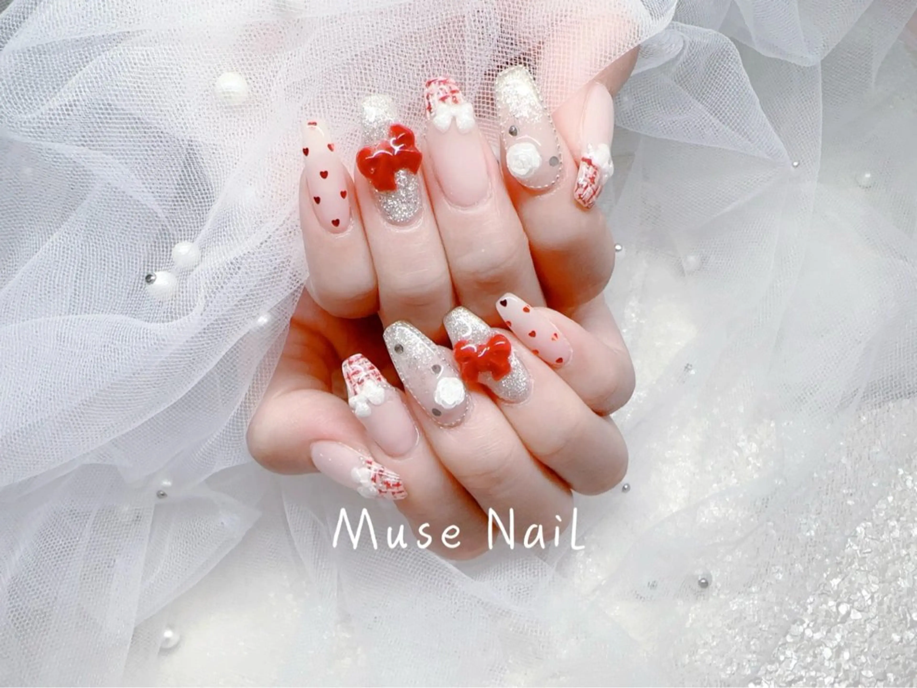 ネイル バレンタイン muse nailのネイルデザイン