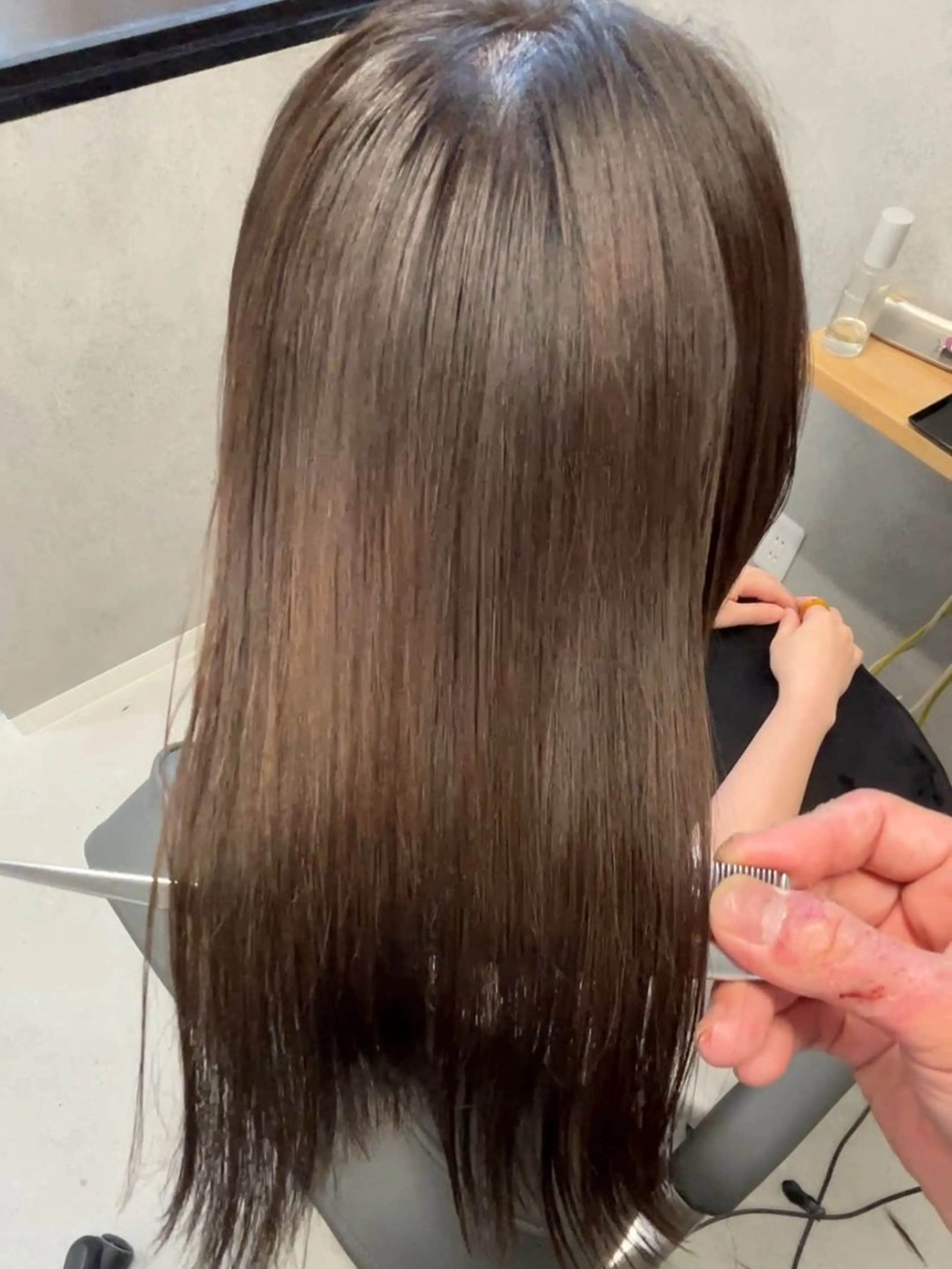 ミディアム 縮毛矯正専門家/ 髪質改善/店長辻部のヘアスタイル