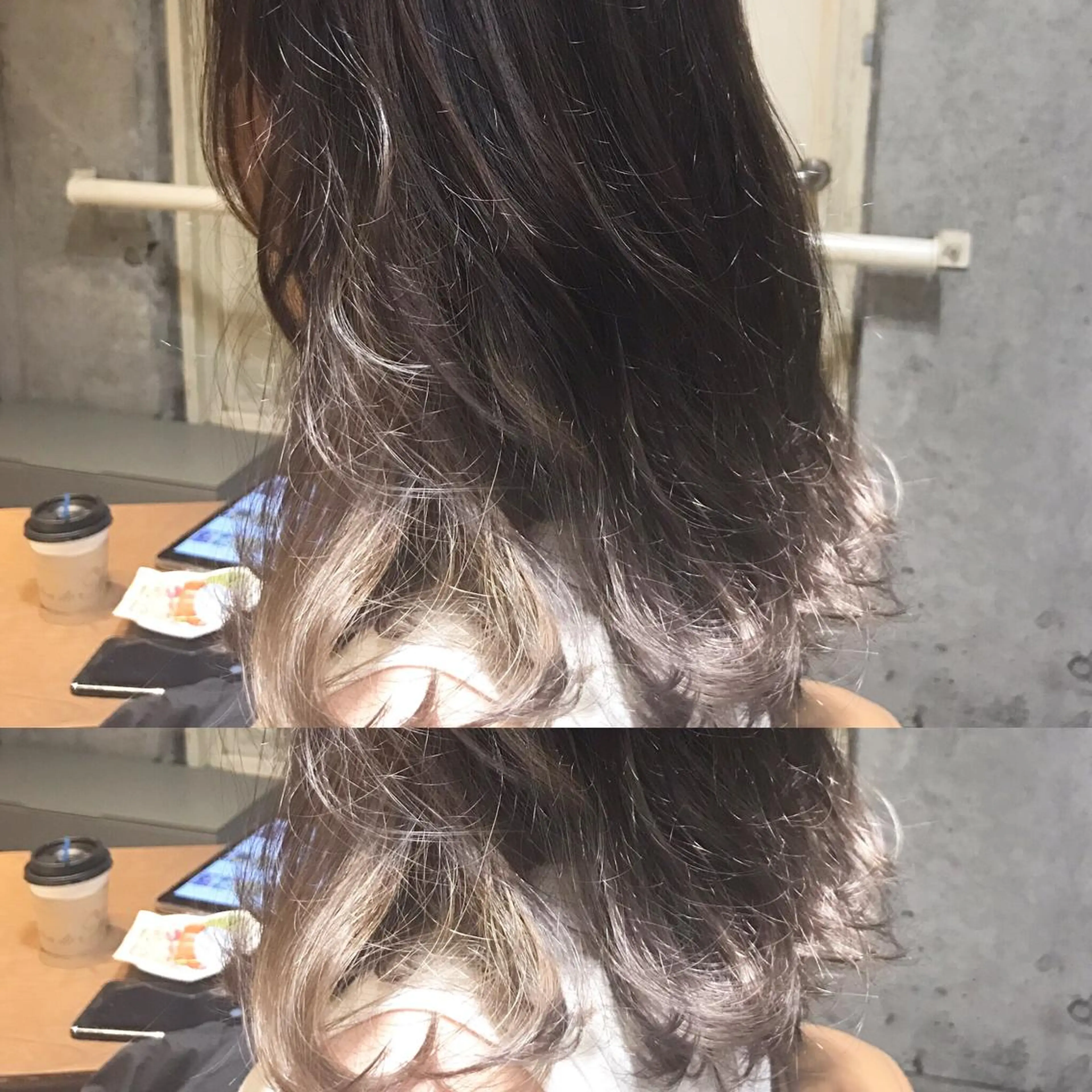 ミディアム カラー パーマ ヘアアレンジ メンズ キッズ ネイル マツエク・マツパ グラデーションカラー グレージュ グラデーション サロンドミルク 原宿のヘアスタイル