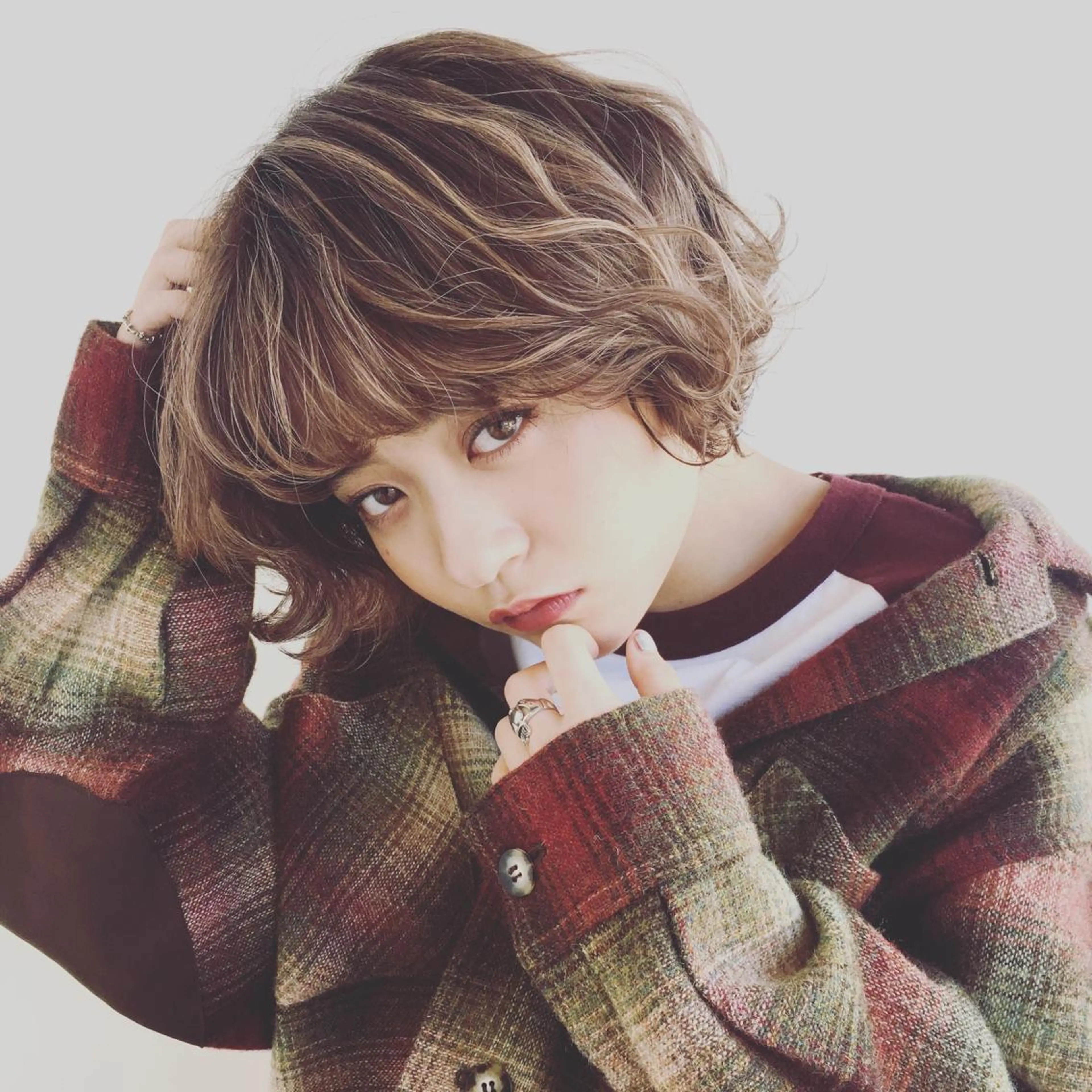 似合わせカット＋ハイライト＋カラーの写真