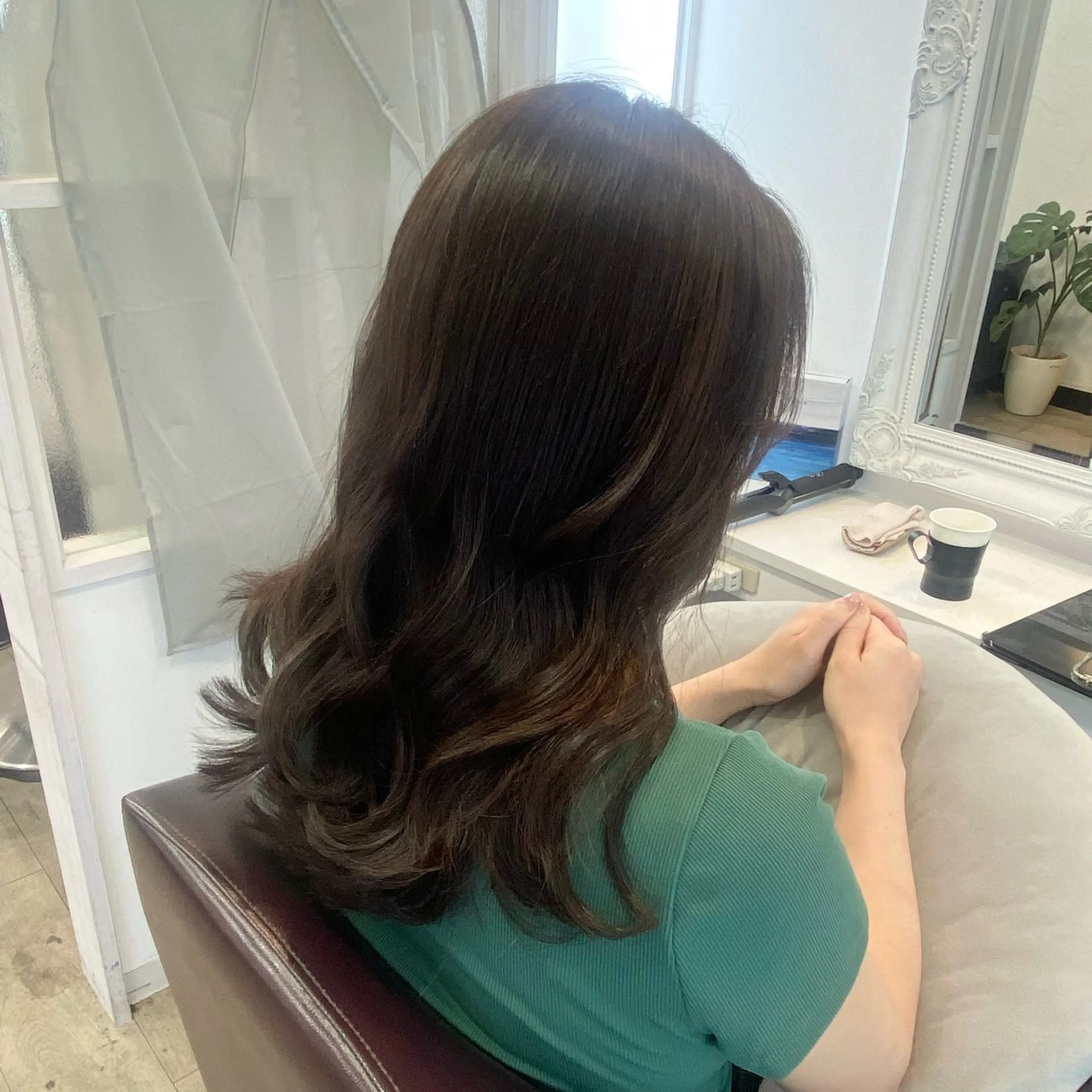 セミロング ヘアカラー トリートメント 𝑆𝐴𝑂𝑅𝐼 /大森🪞🎀のヘアスタイル