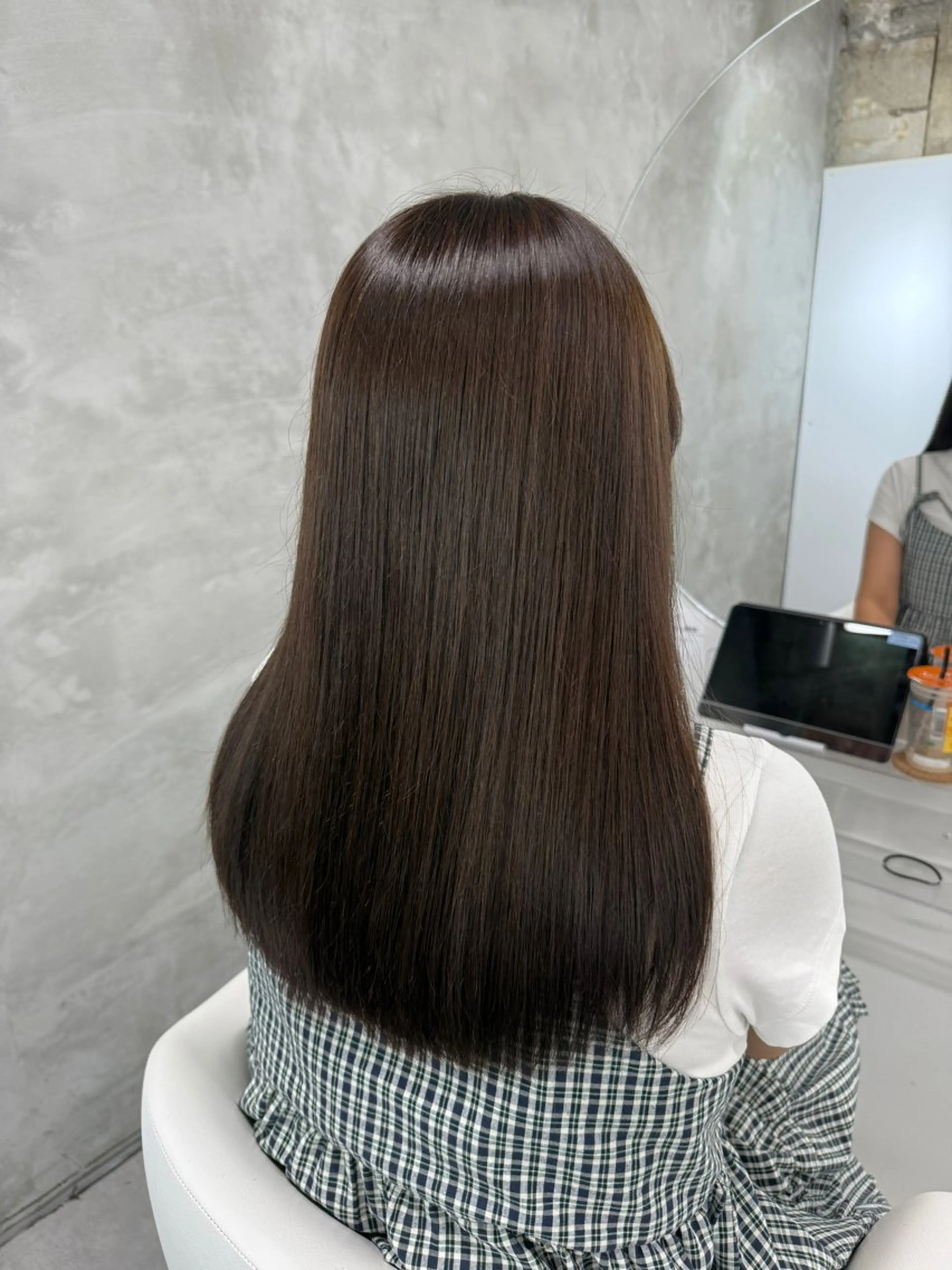 セミロング カラー カット ヘアカラー トリートメント yuuna ✮ レイヤーカットのヘアスタイル