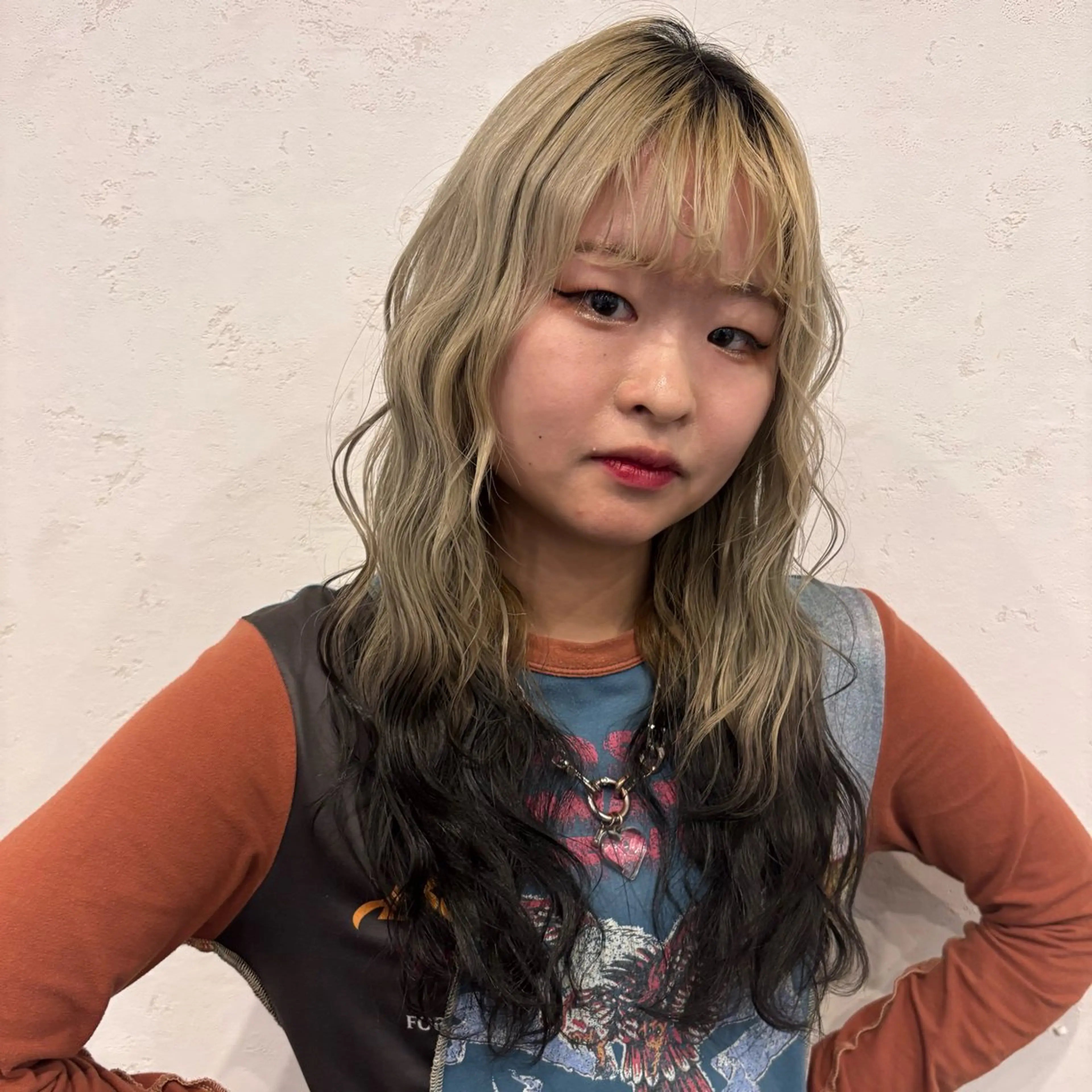 ロング カラー カット ヘアカラー トリートメント ベージュカラー⌇﻿ くびれヘア.𐙚心音のヘアスタイル