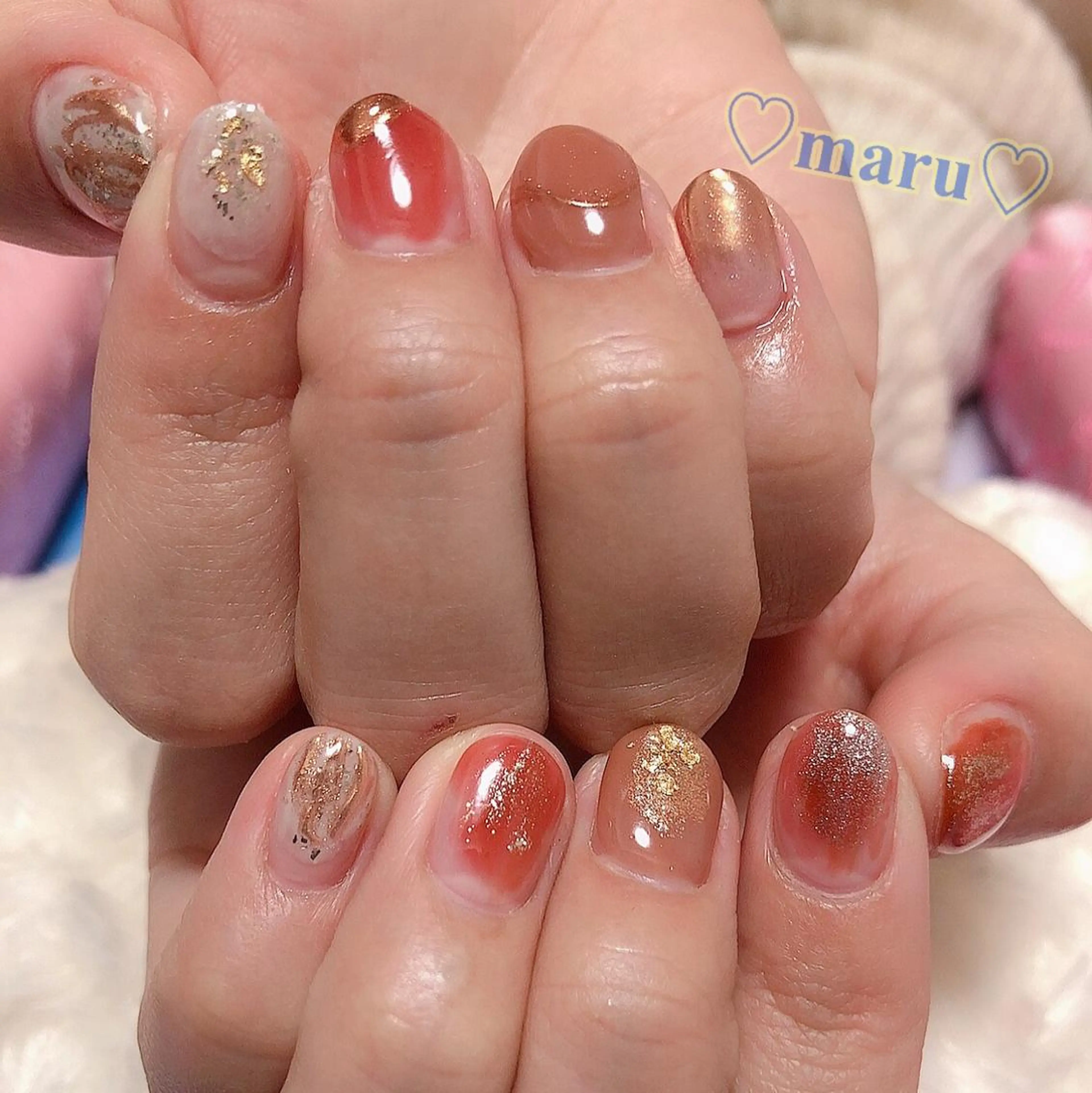 ネイル ハンドネイル フットネイル まるみ ♡のネイルデザイン