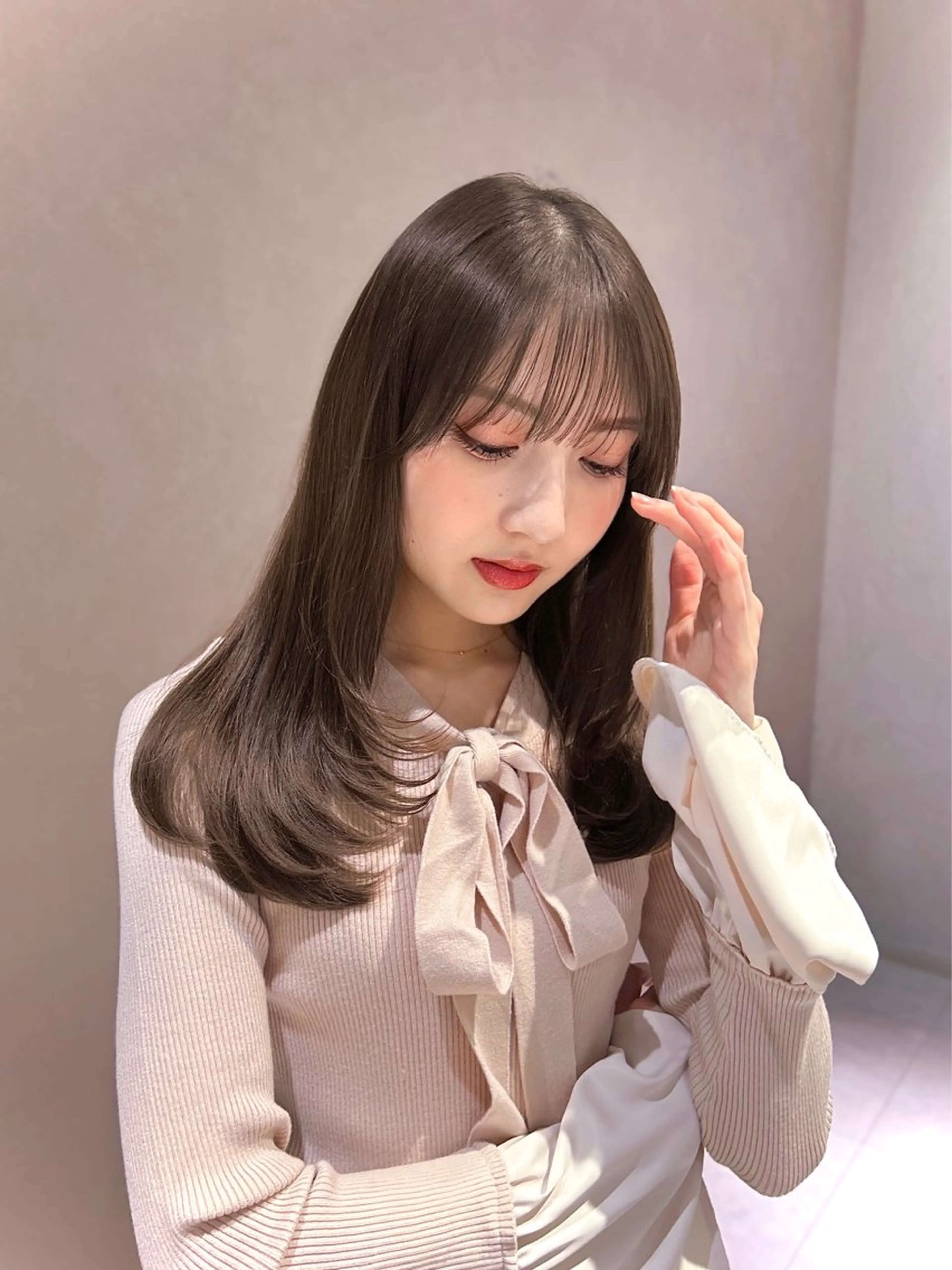 ロング レイヤーカット ミディアムヘア Chifumiのヘアスタイル