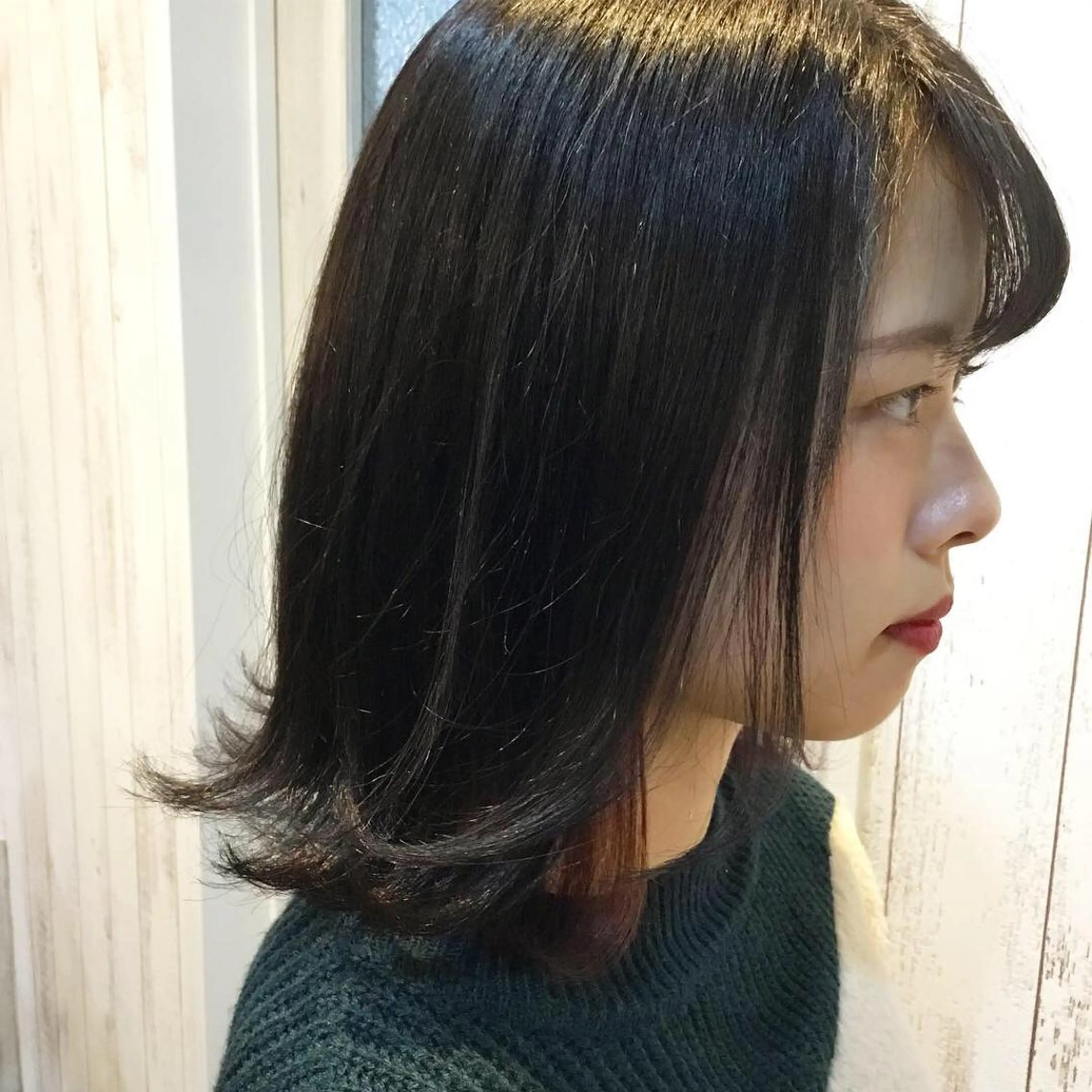 ミディアム カラー 金崎 新吾のヘアスタイル
