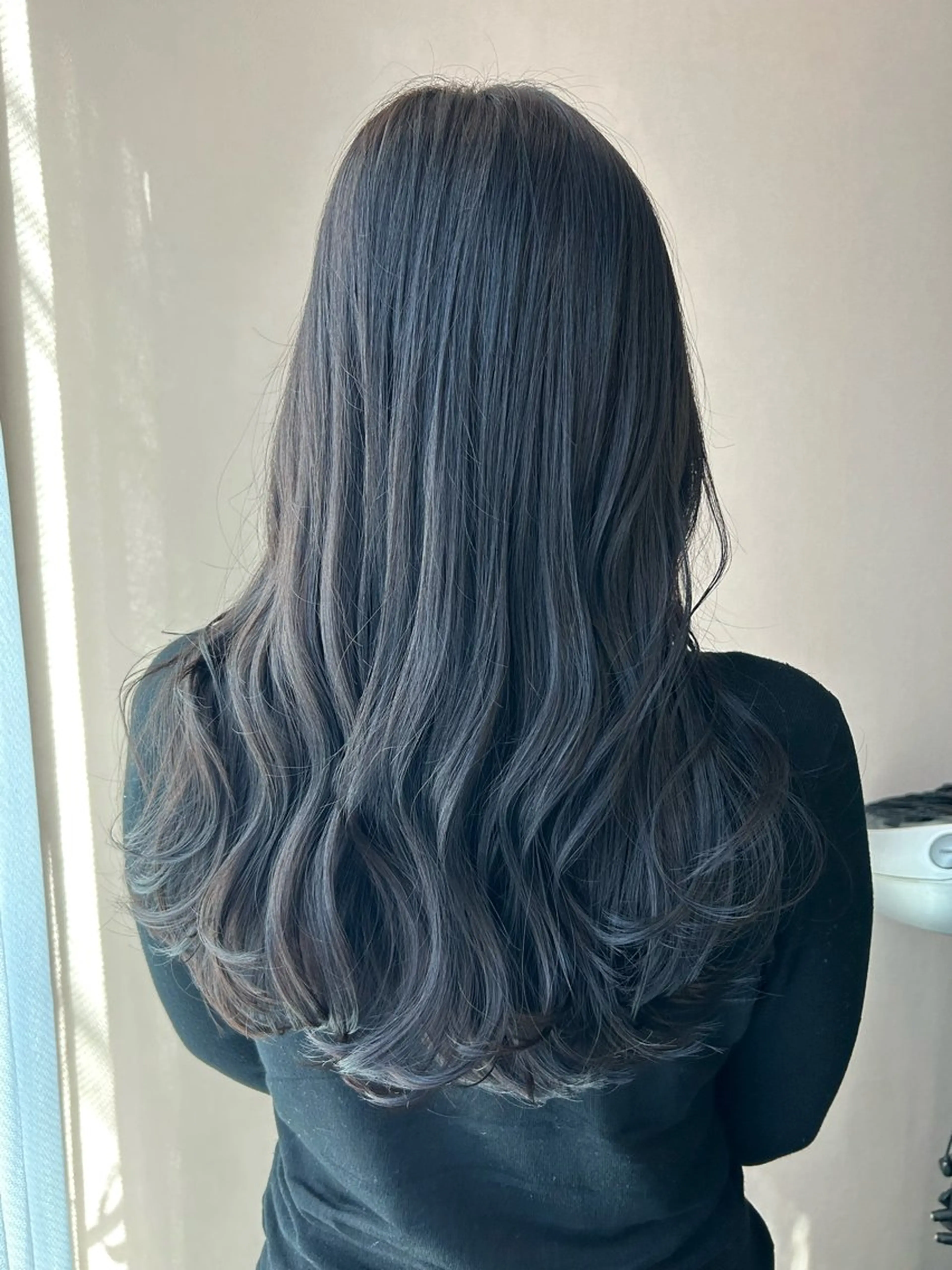 ロング カラー アッシュ アッシュグレー アッシュグレージュ グレージュ hub hair レイヤー/透明感のヘアスタイル