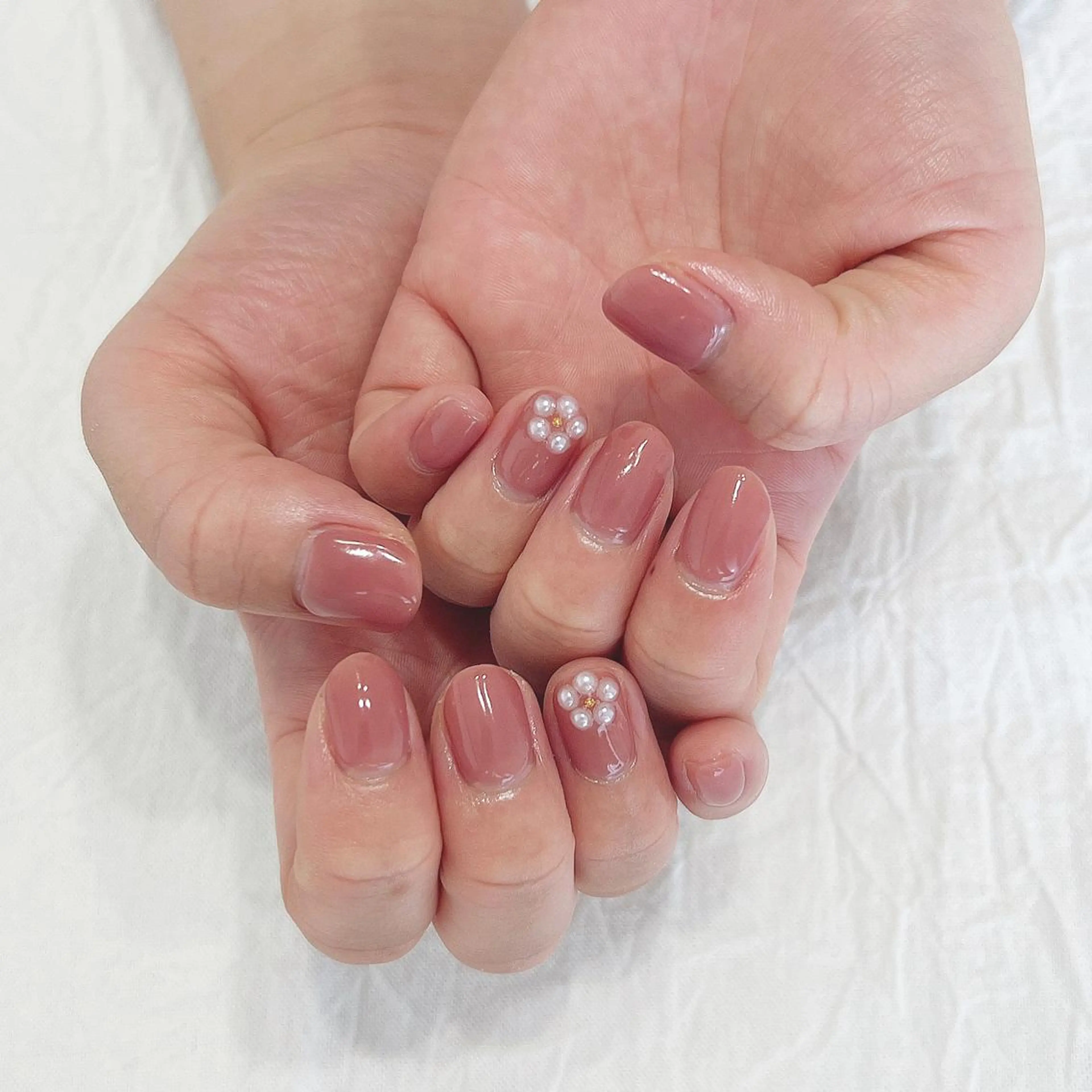 ネイル ワンカラーネイル ハンドネイル peaberry nailのネイルデザイン