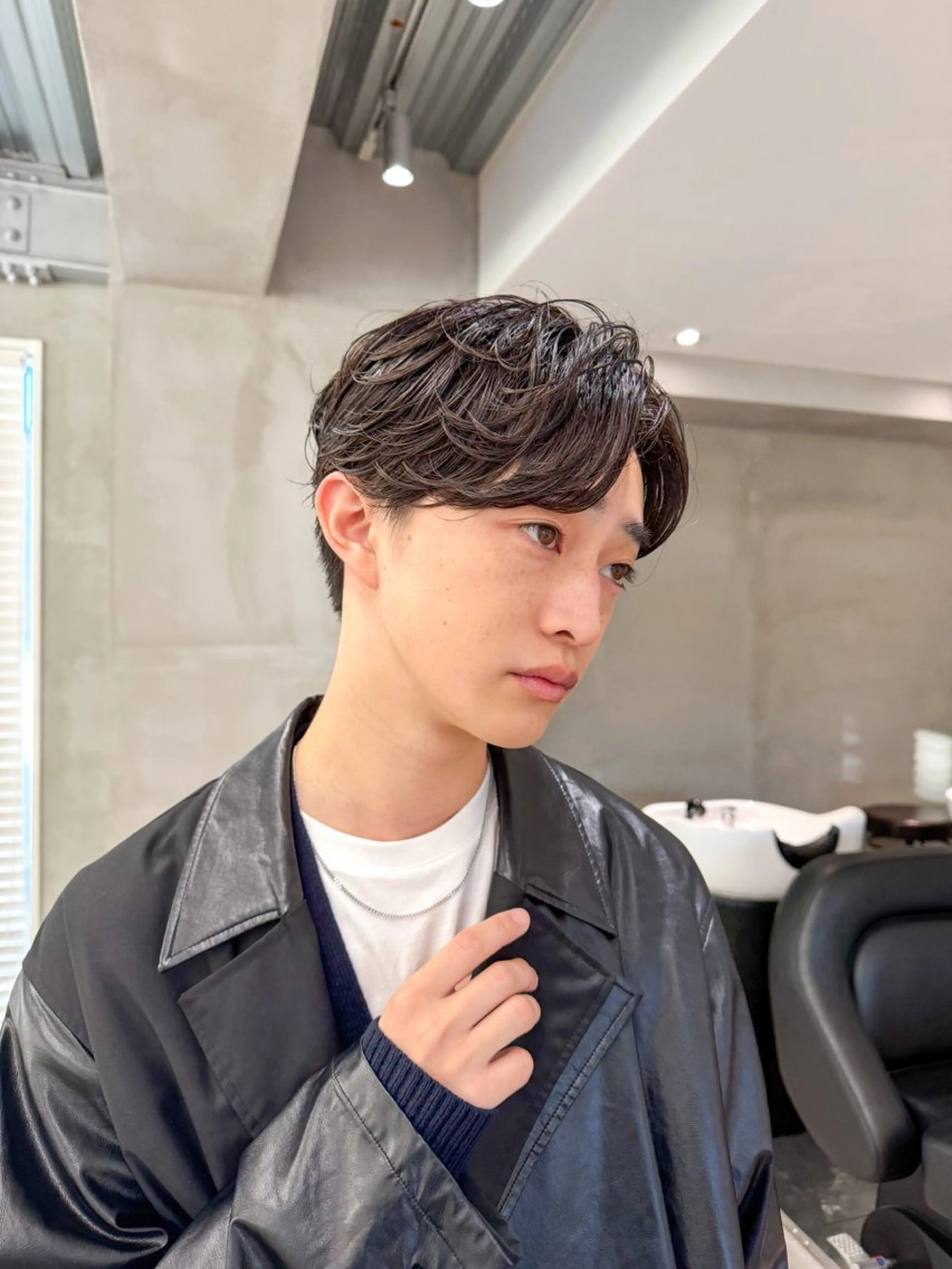 メンズ カット 山中 束真のヘアスタイル