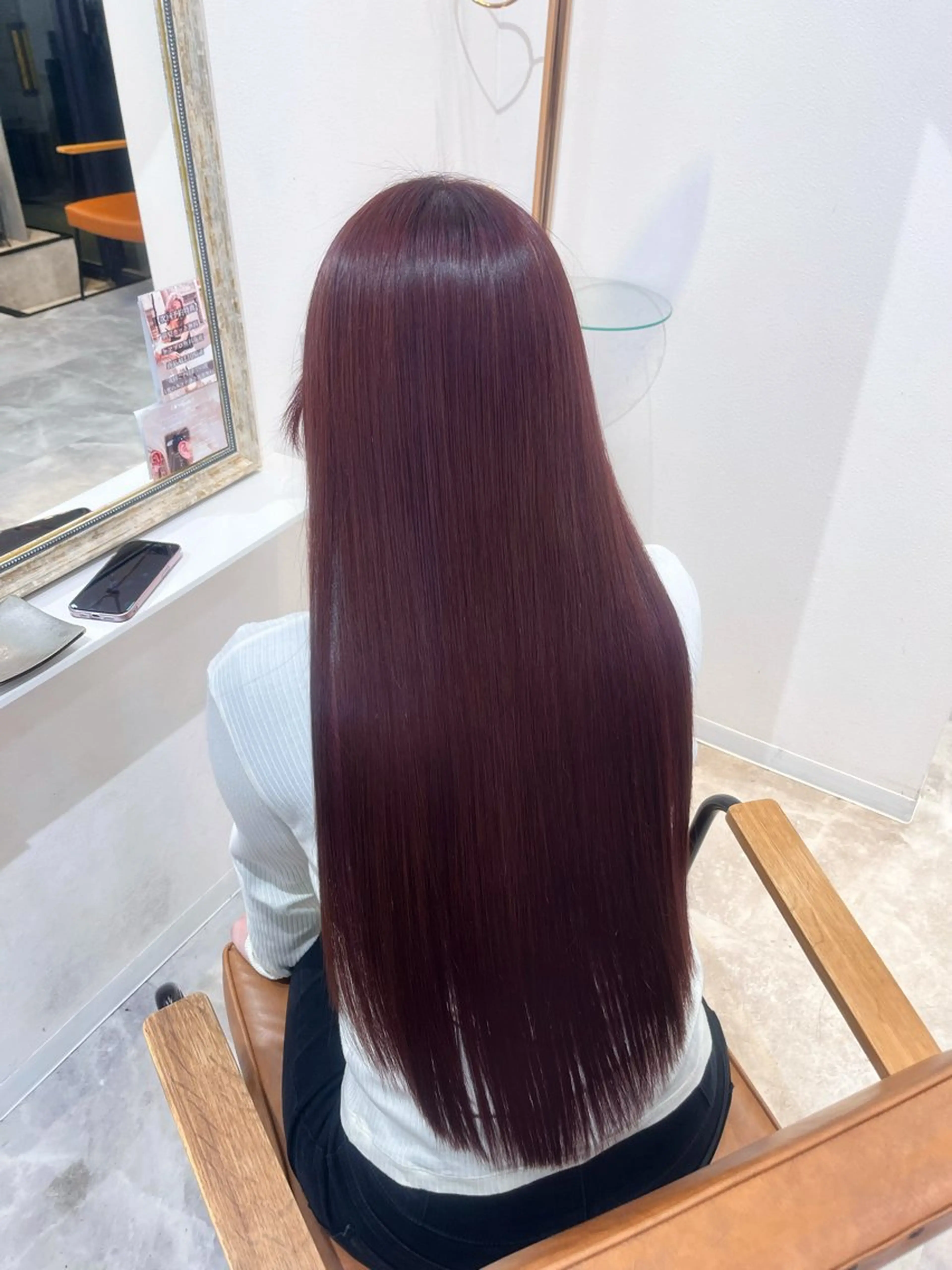 ロング カット ヘアカラー トレンド韓国モテヘア Natsuki🌛のヘアスタイル