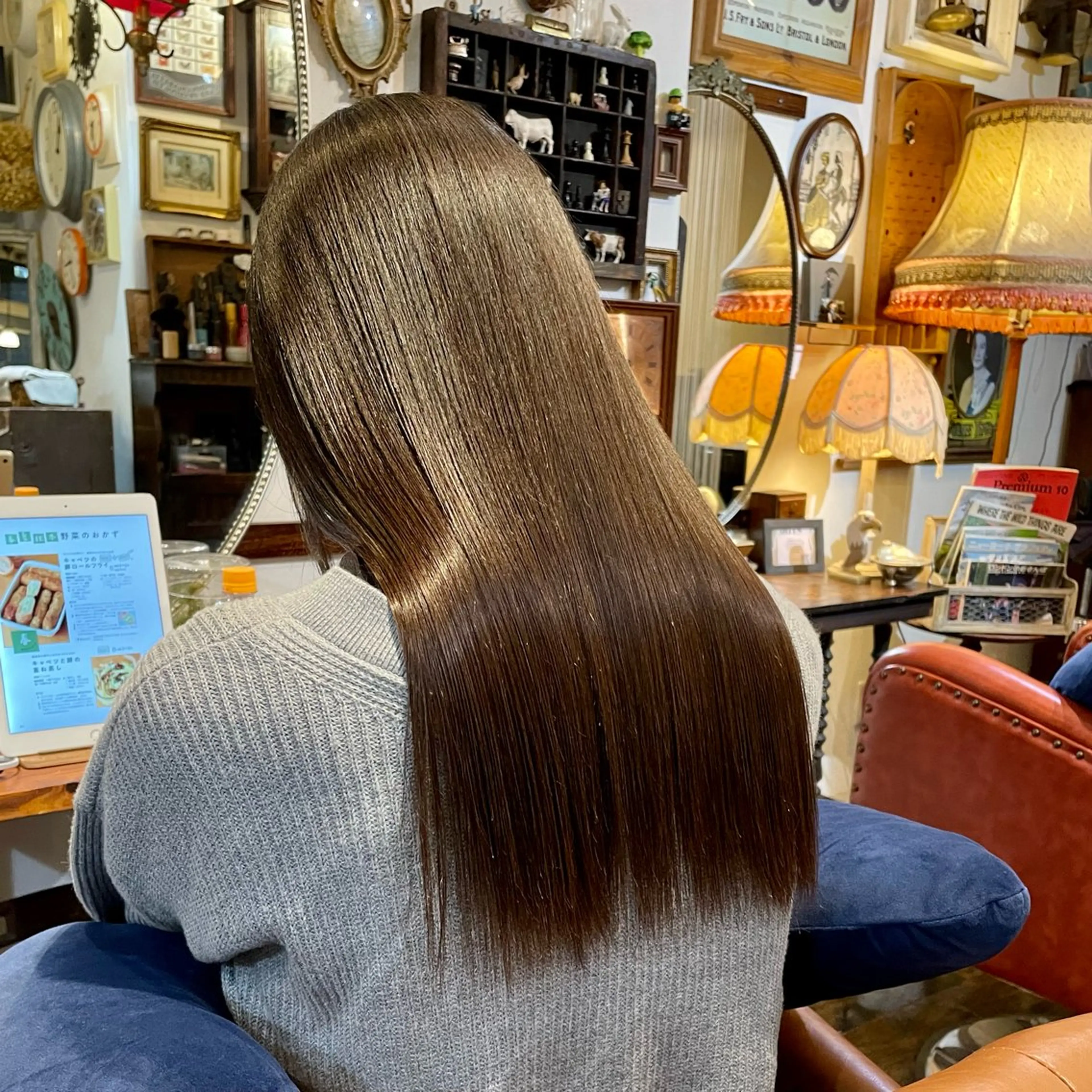 ロング 縮毛矯正 飯田 実歩(じっぽ)のヘアスタイル