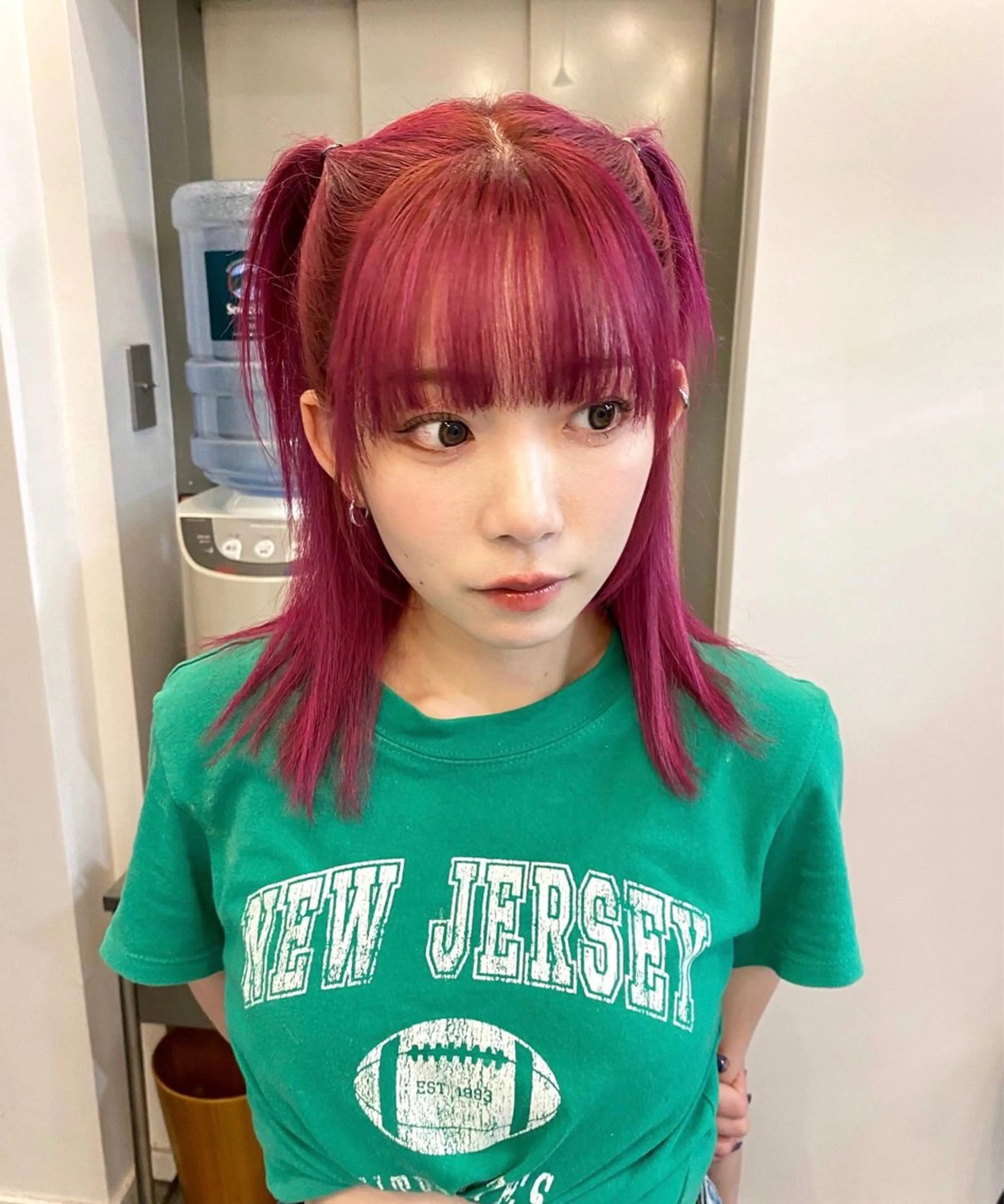 ミディアム カラー ヒカル/ミディアム パーマ/ロングパーマのヘアスタイル