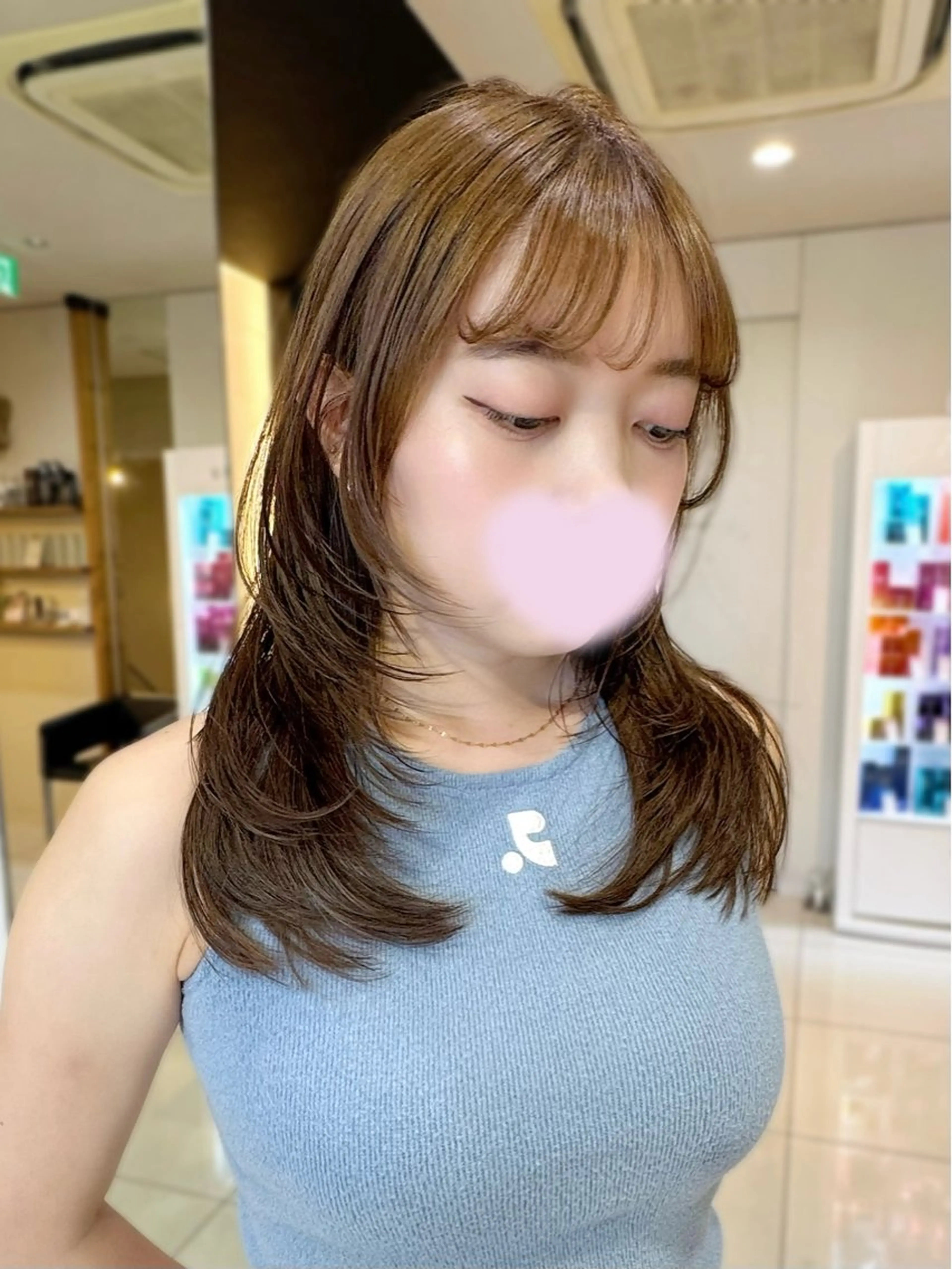 セミロング レイヤーカット レイヤーカット/艶髪 /髪質改善/のマツエク・マツパデザイン