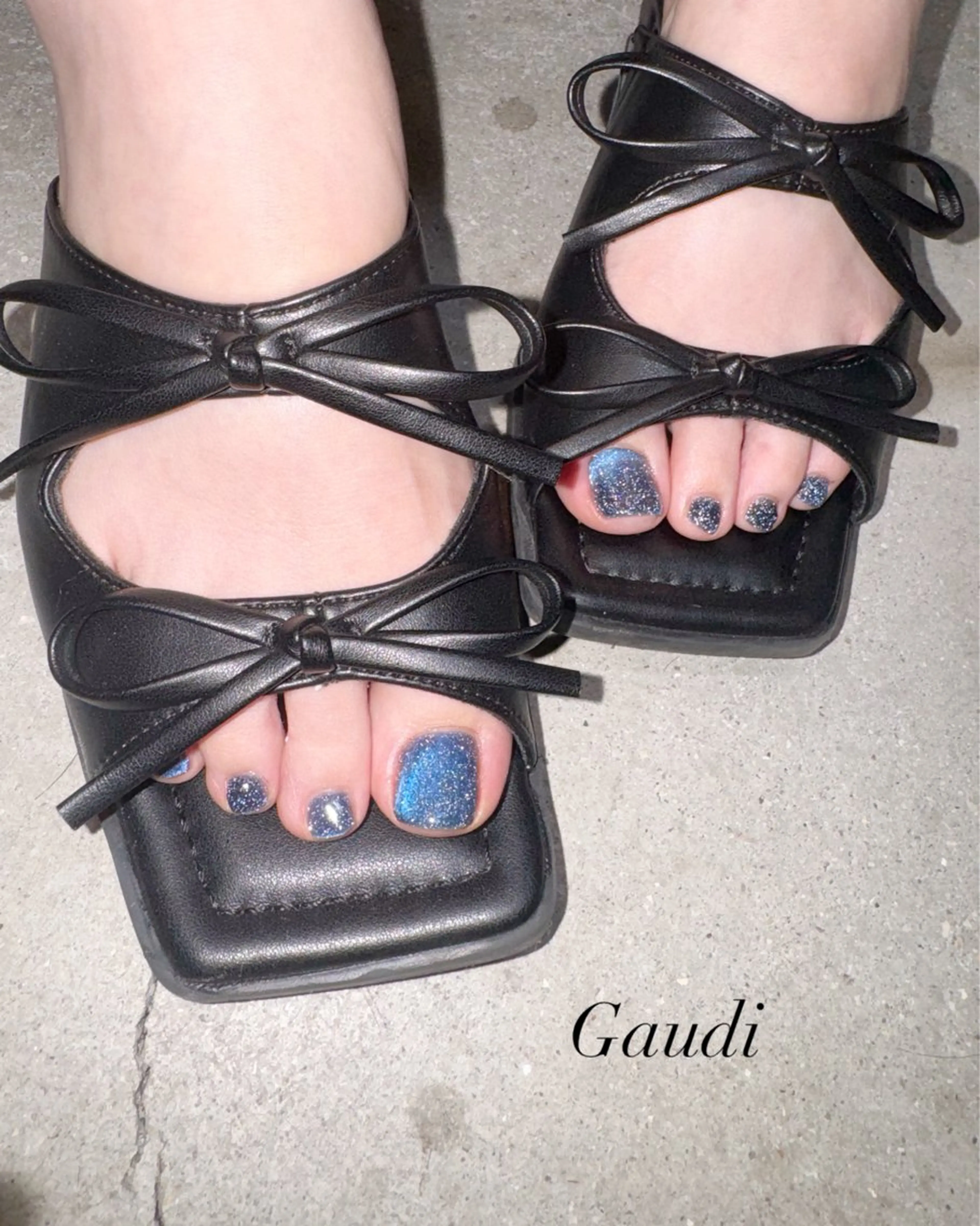 ネイル ブルー フラッシュネイル ワンカラーネイル Gaudi.Nail Rinaのその他イメージ