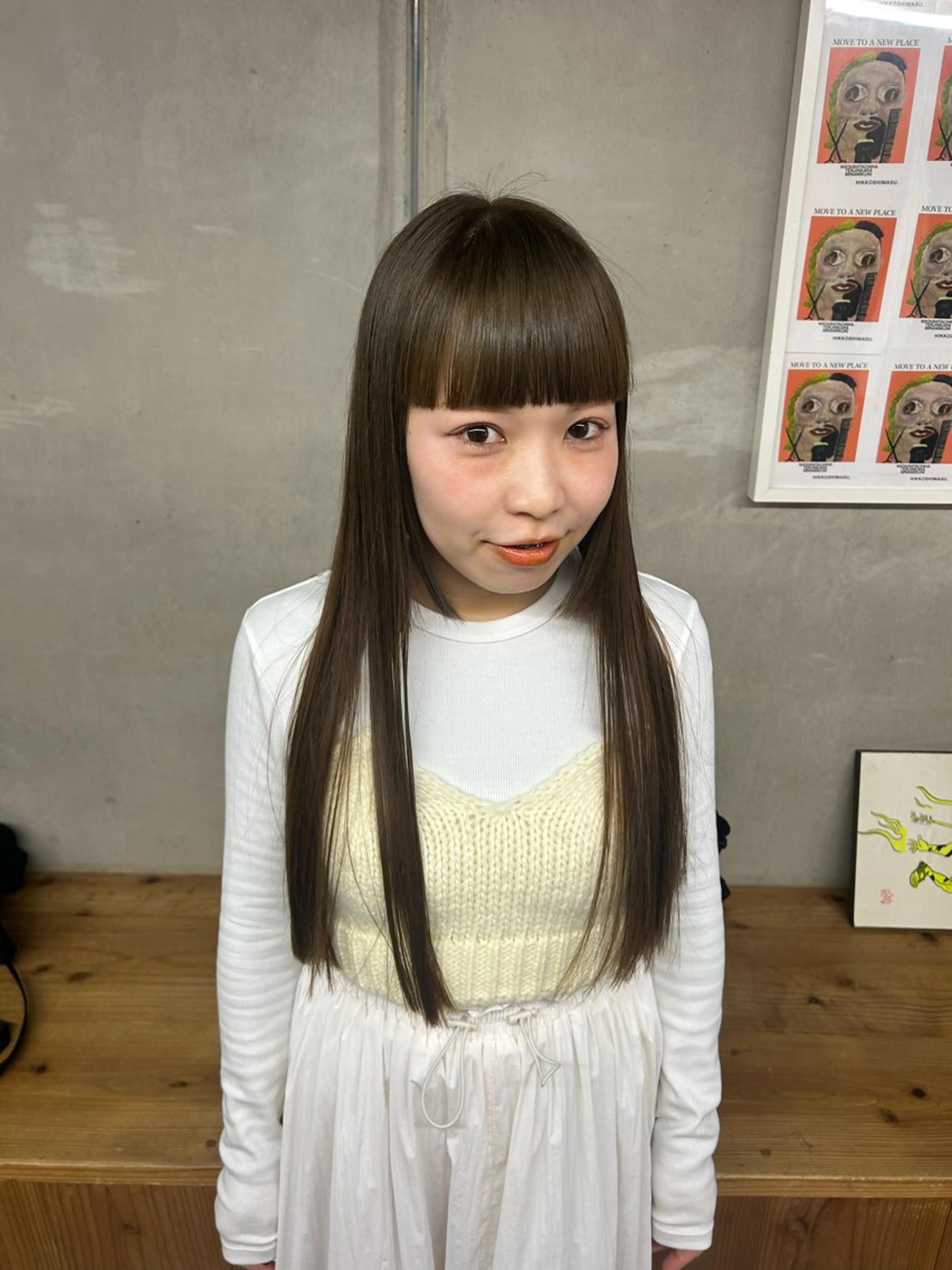 ロング カラー BRUNTJET所属・MAEDA MADOKAのヘアスタイル