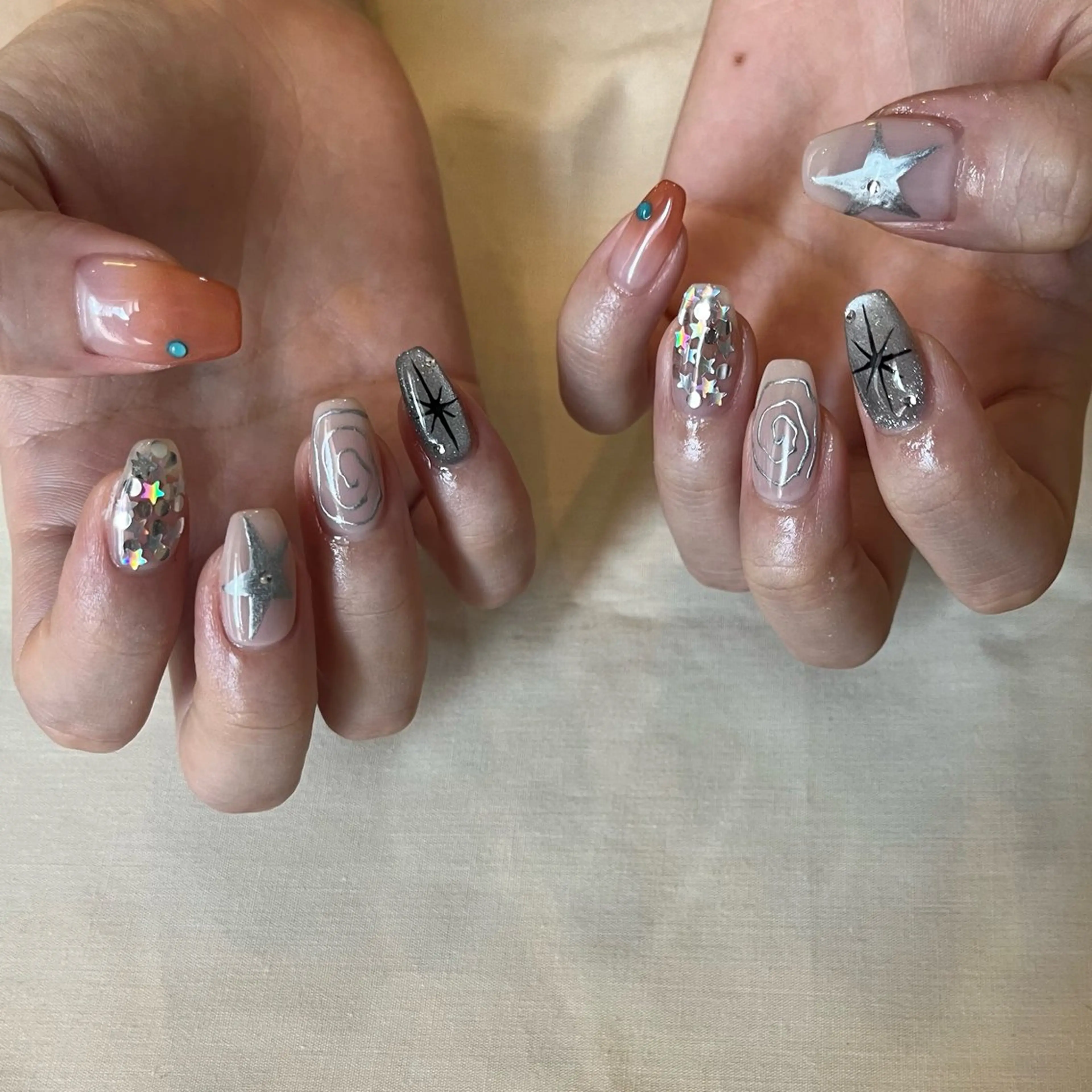 ネイル ハンドネイル Trico Antique所属・岩本 杏のネイルデザイン