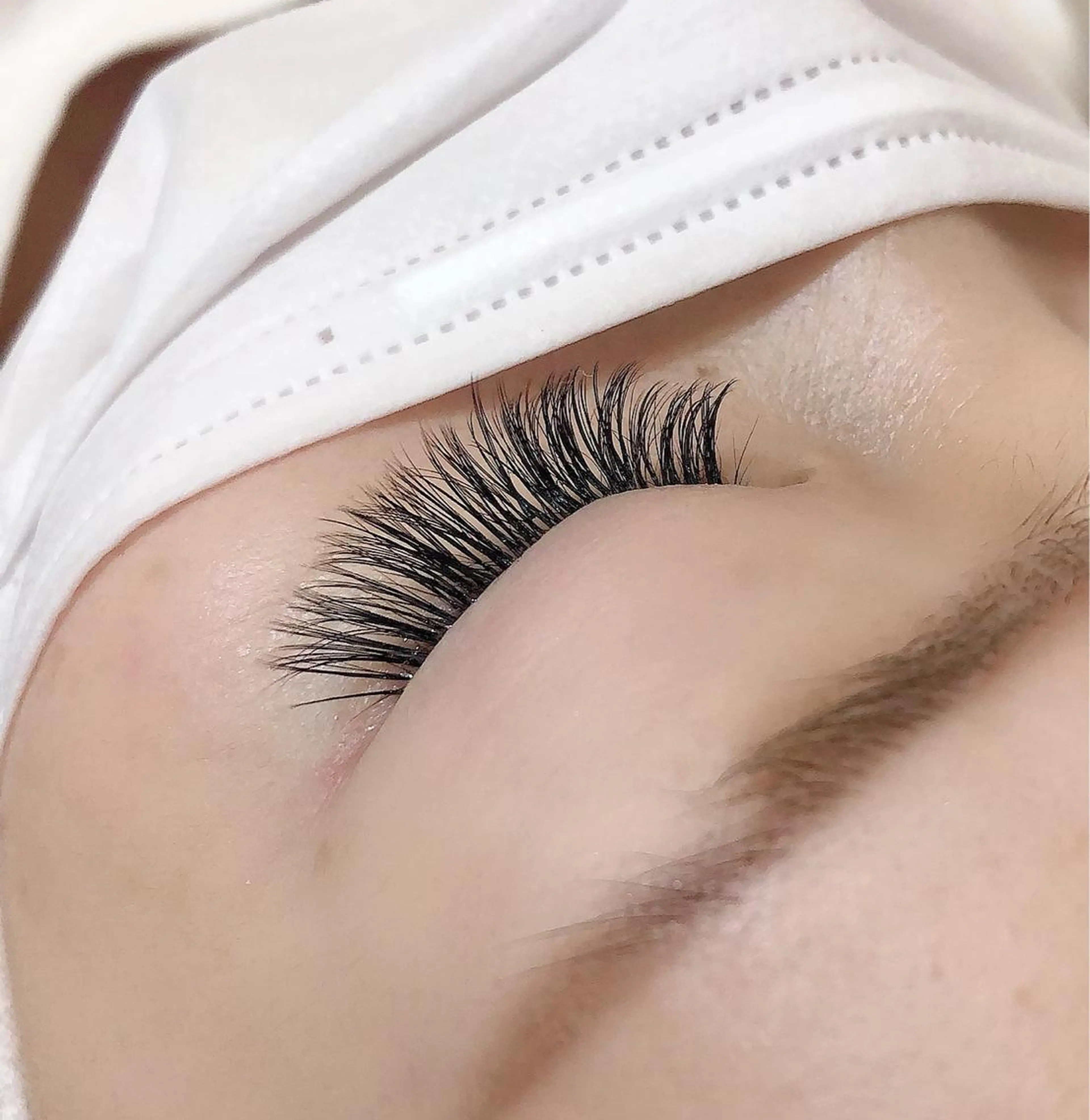 【エクステパーマ】フラットラッシュ140本 & healthy 6500円の写真