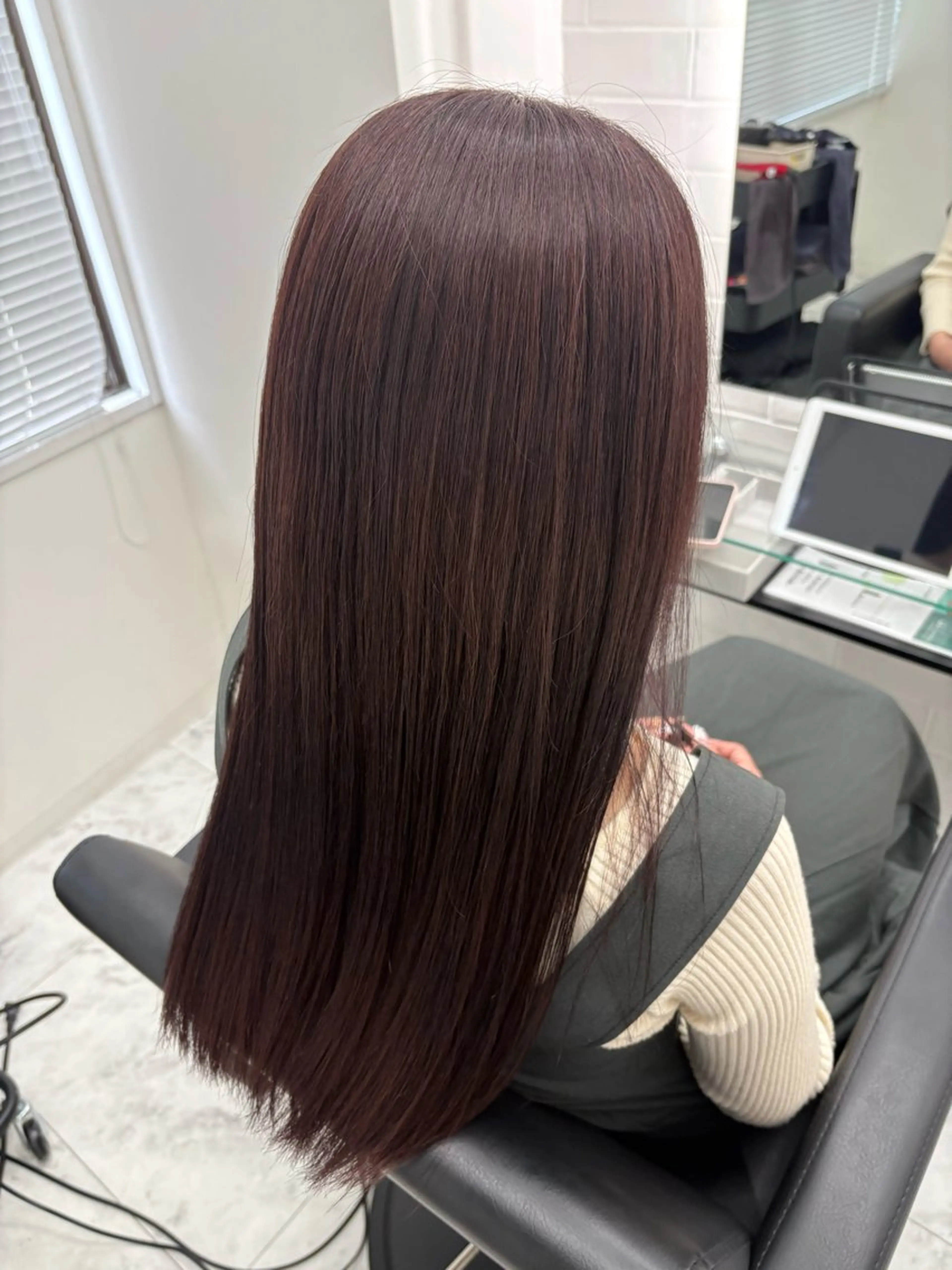 ロング カット ヘアカラー トリートメント 髪質改善サロン🫧 セキチサトのヘアスタイル