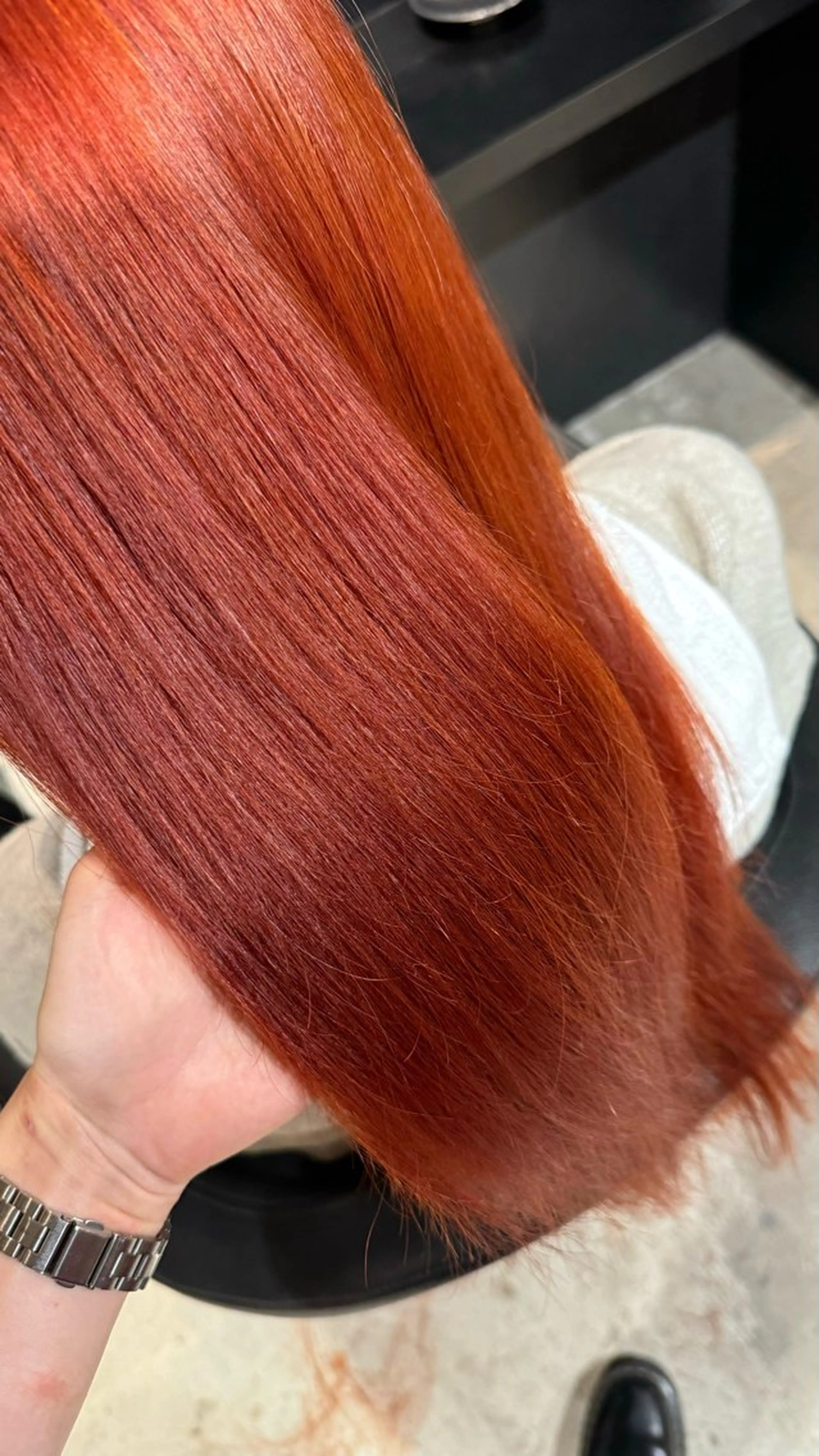 ロング カラー ダブルカラー オレンジ ヘアカラー トリートメント Dio&Luce at.所属・🫧艶感モテヘア🫧 Moka/麻布十番のヘアスタイル