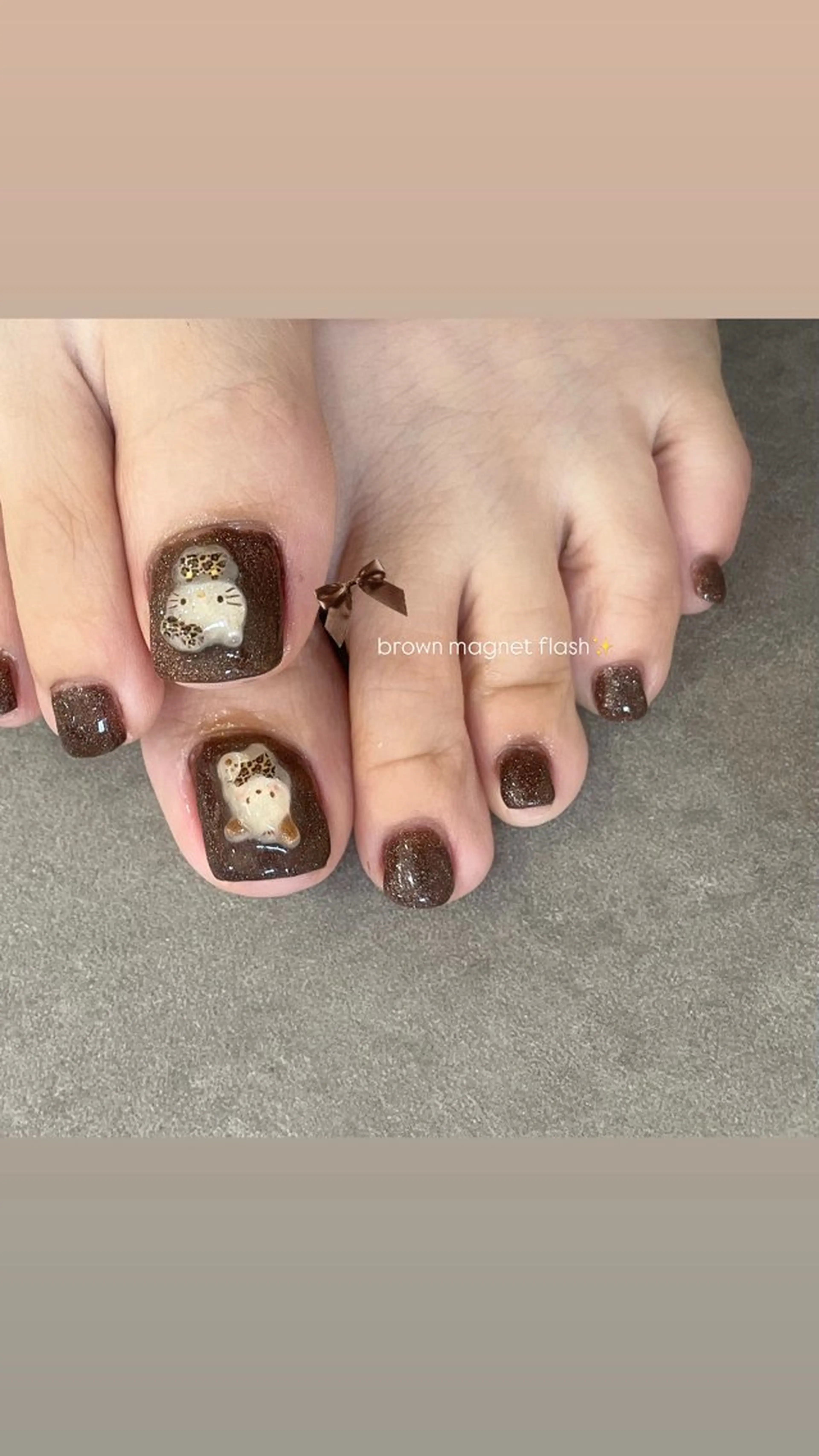 ネイル ブラウン Nail Salon Gummi.のネイルデザイン