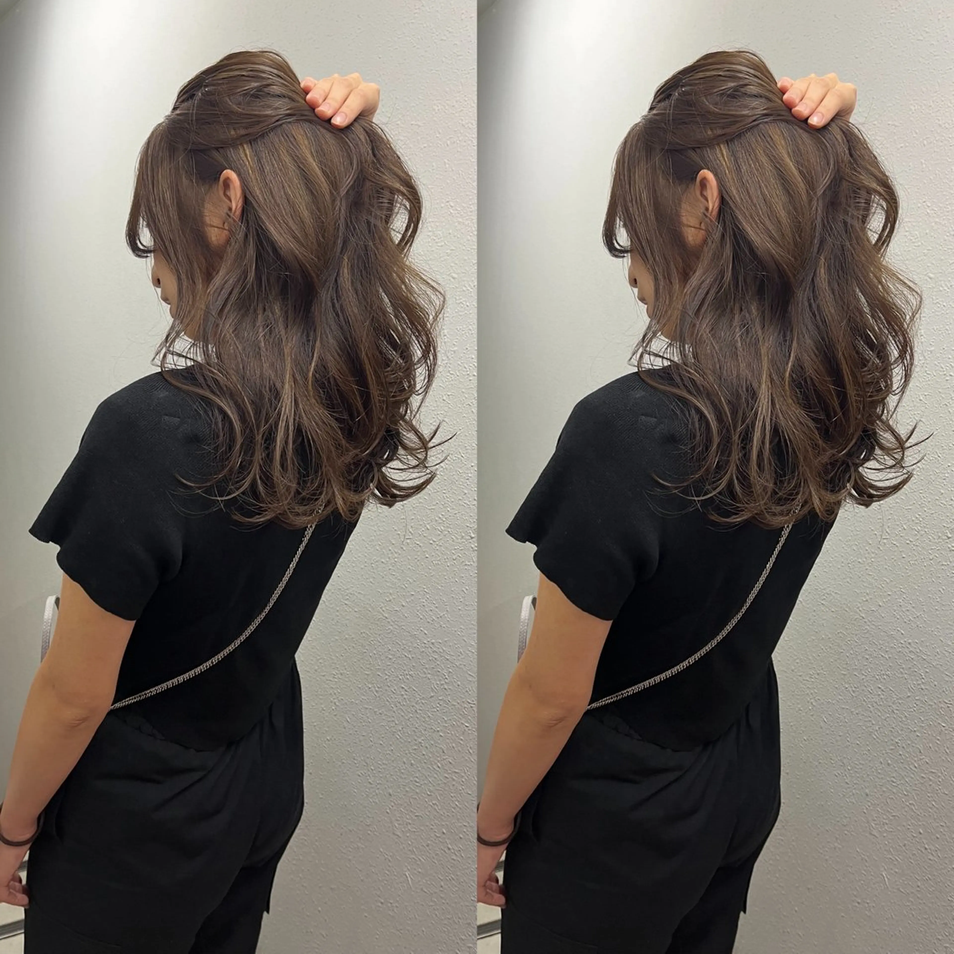 セミロング カット ヘアカラー 💗レイヤーショート ボブ艶髪/竜也💗のヘアスタイル