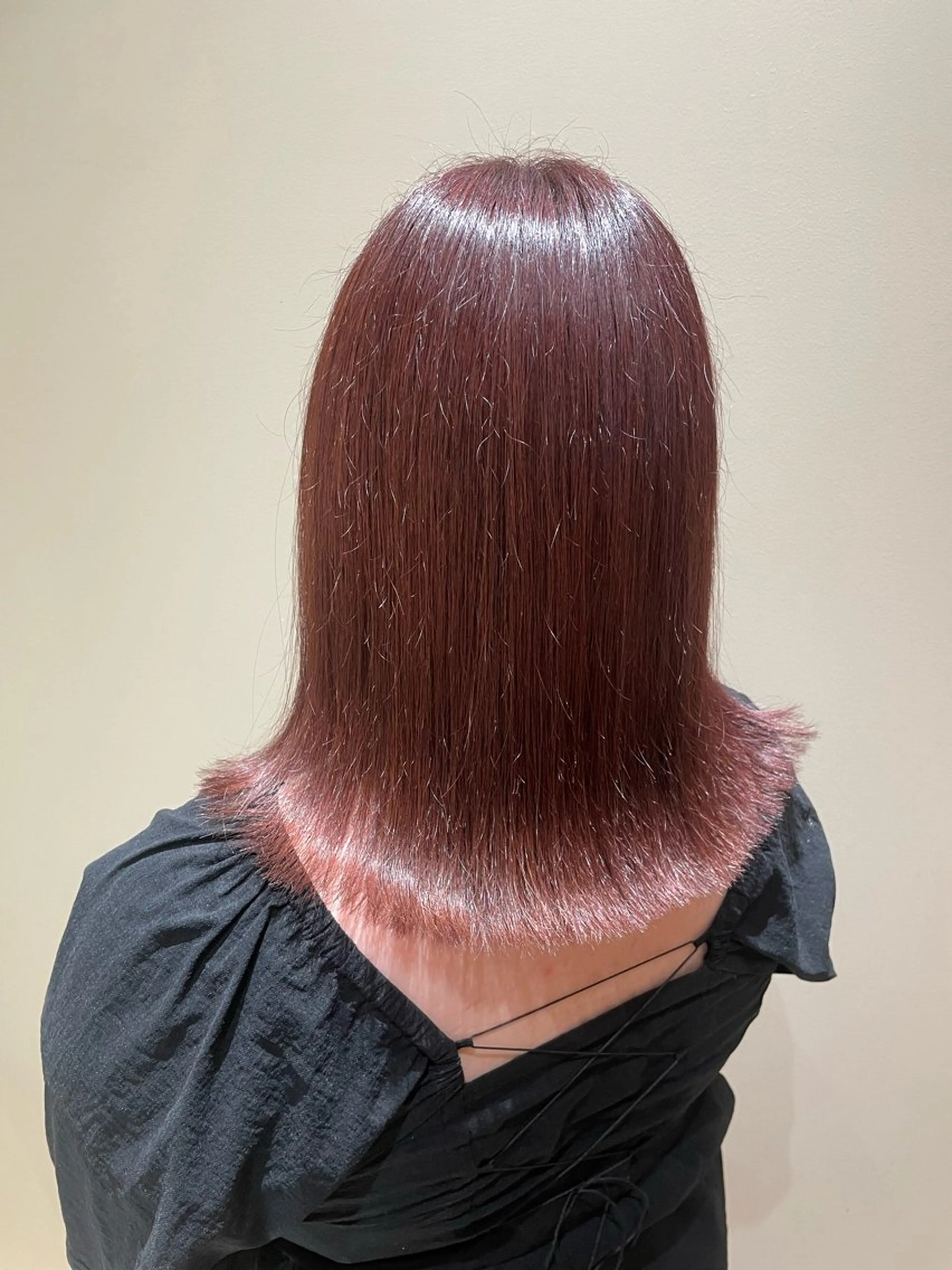 カラー ブラウンカラー ピンクカラー 黒島優香🦋 /縮毛矯正/髪質改善のヘアスタイル