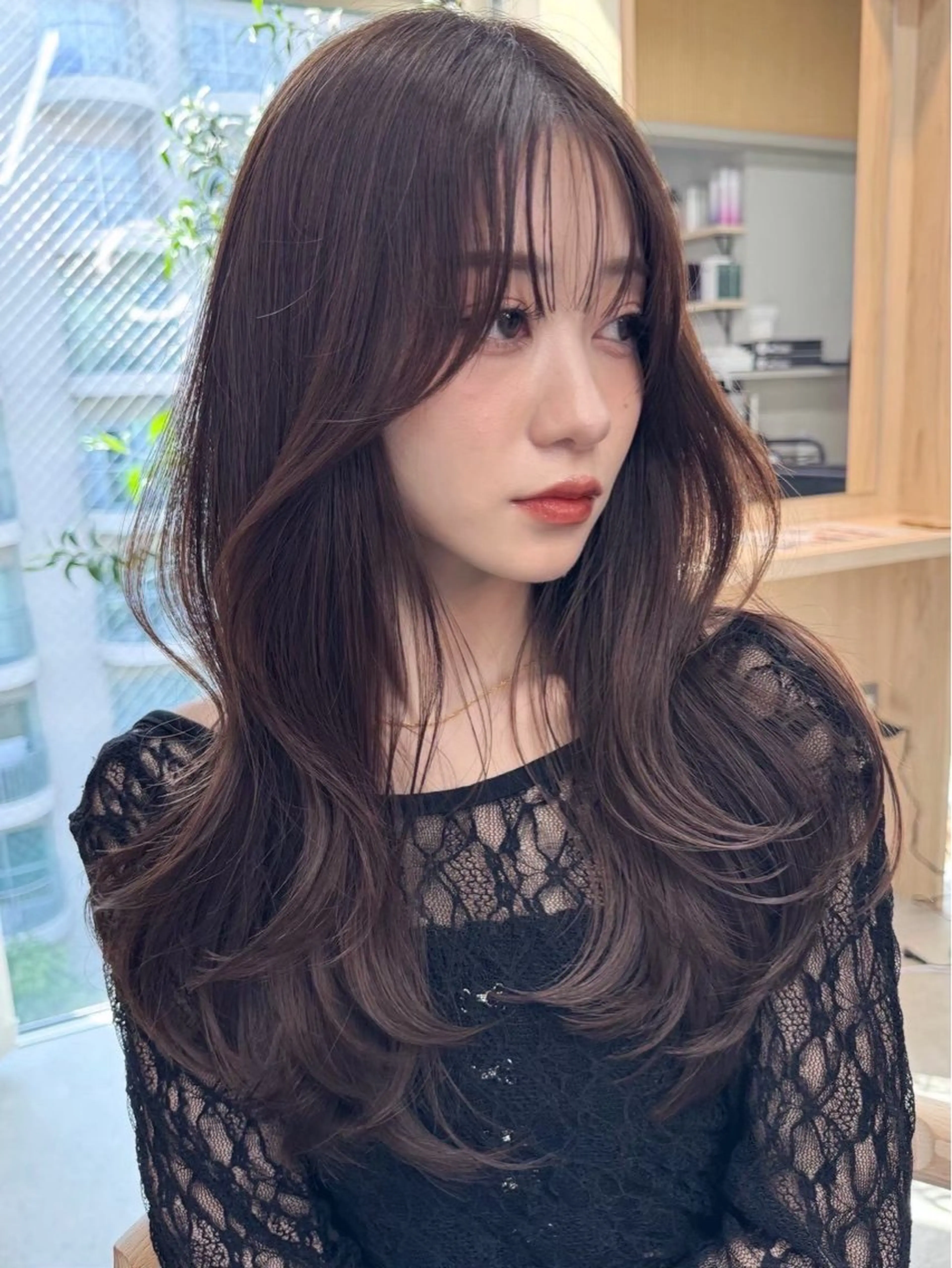 セミロング ショートボブ ボブ 髪質改善 レイヤーカット トリートメント 市毛 結菜のヘアスタイル