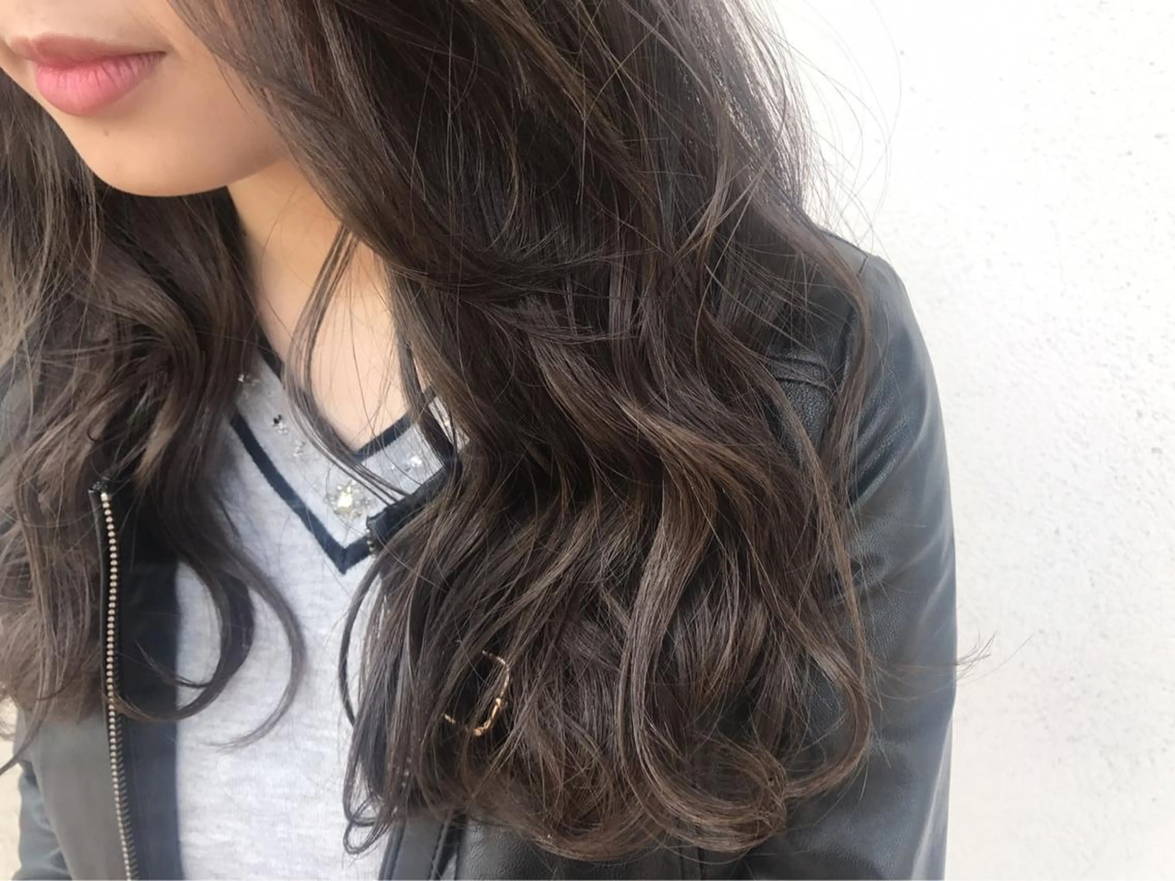 ミディアム カラー パーマ ヘアアレンジ メンズ キッズ マツエク・マツパ グレージュ パープルカラー Luela堅田所属・田中 裕士のヘアスタイル