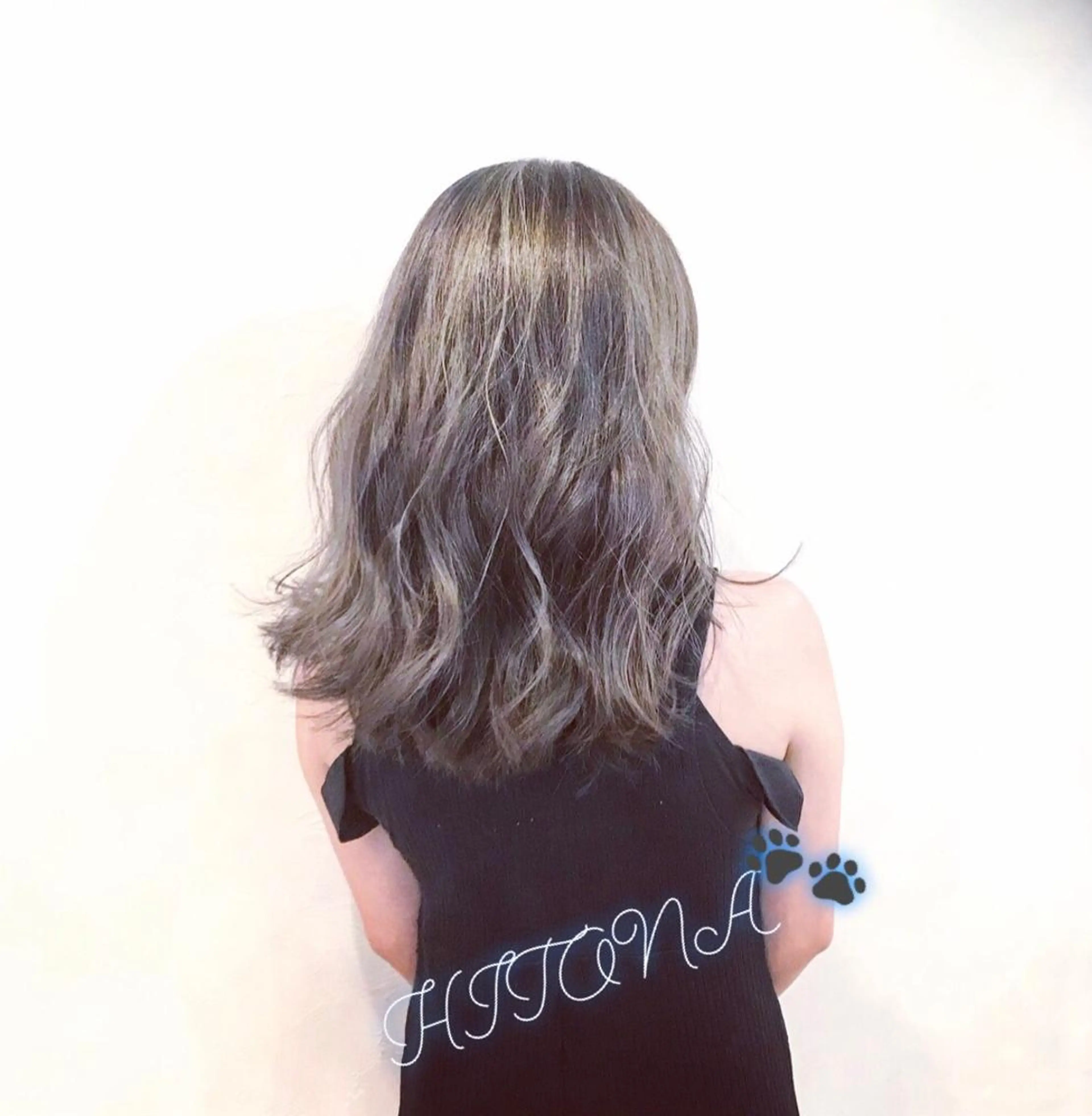 ミディアム カラー 透明感カラー グレージュ アイラッシュ/美容室 個室/瀬戸 一菜のヘアスタイル