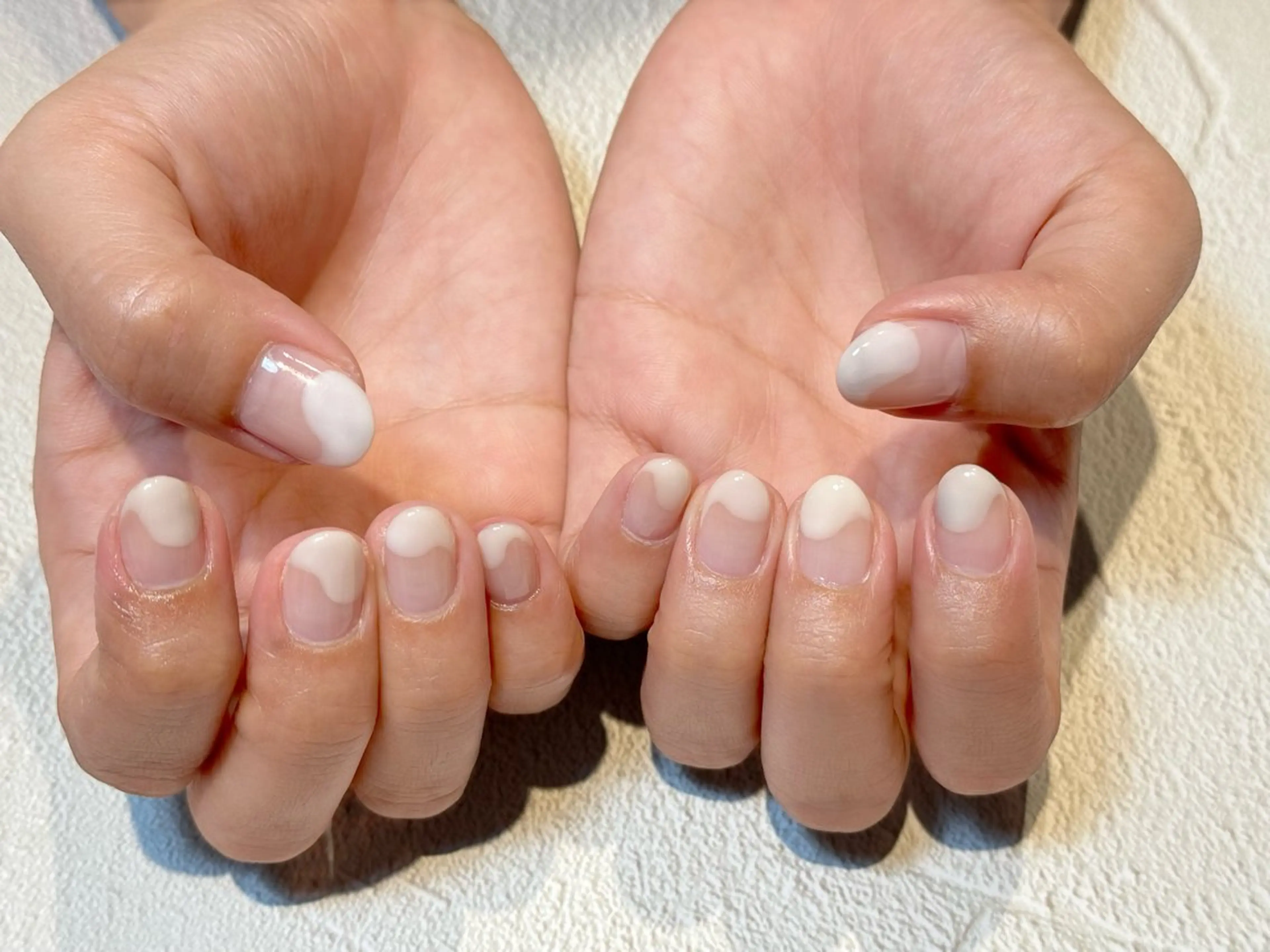 ネイル フレンチネイル ハンドネイル EARTH浦添店 村吉のネイルデザイン