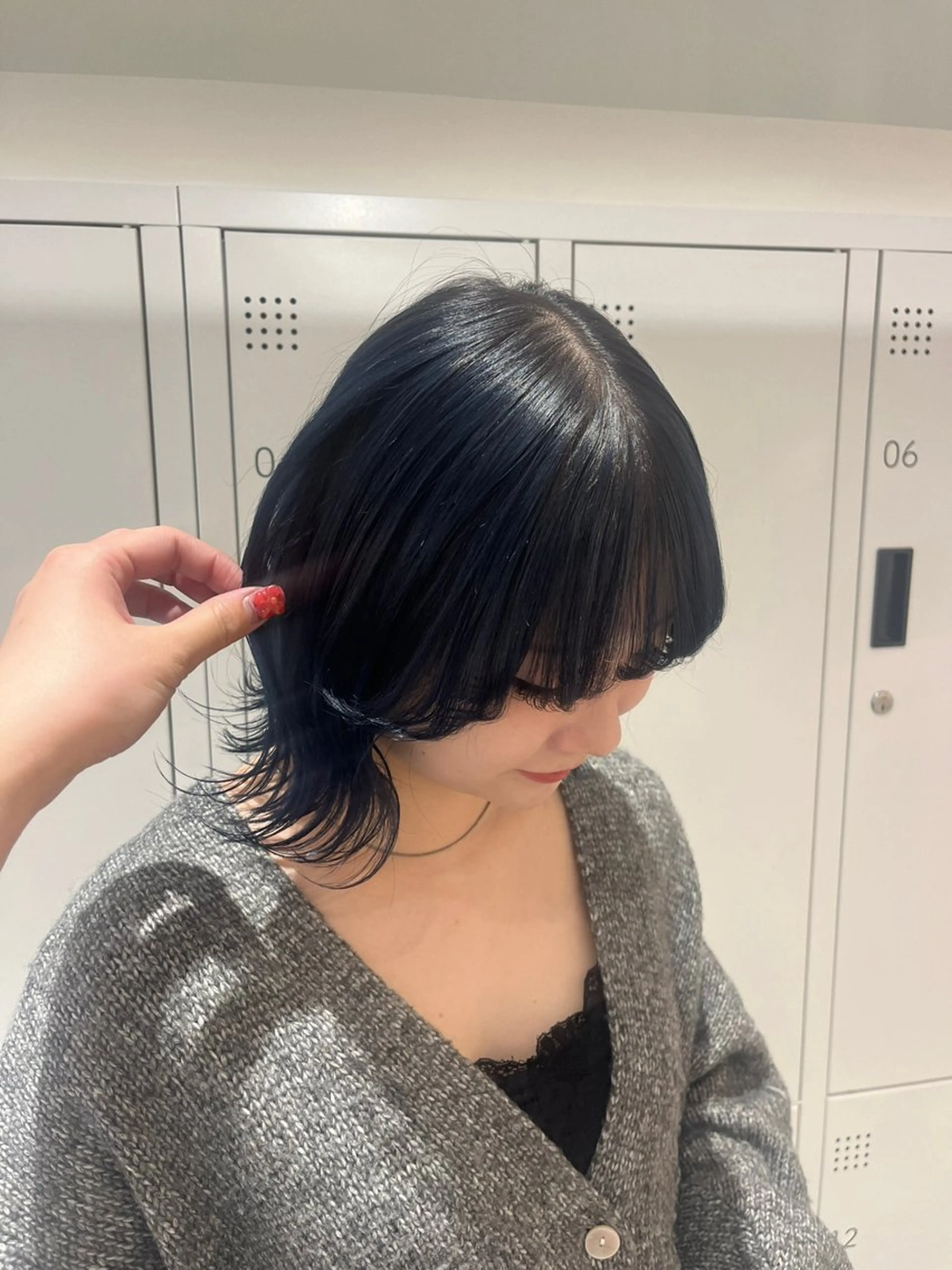 ミディアム カラー みう/仙台/暖色/ 艶髪/顔周りカット/のヘアスタイル